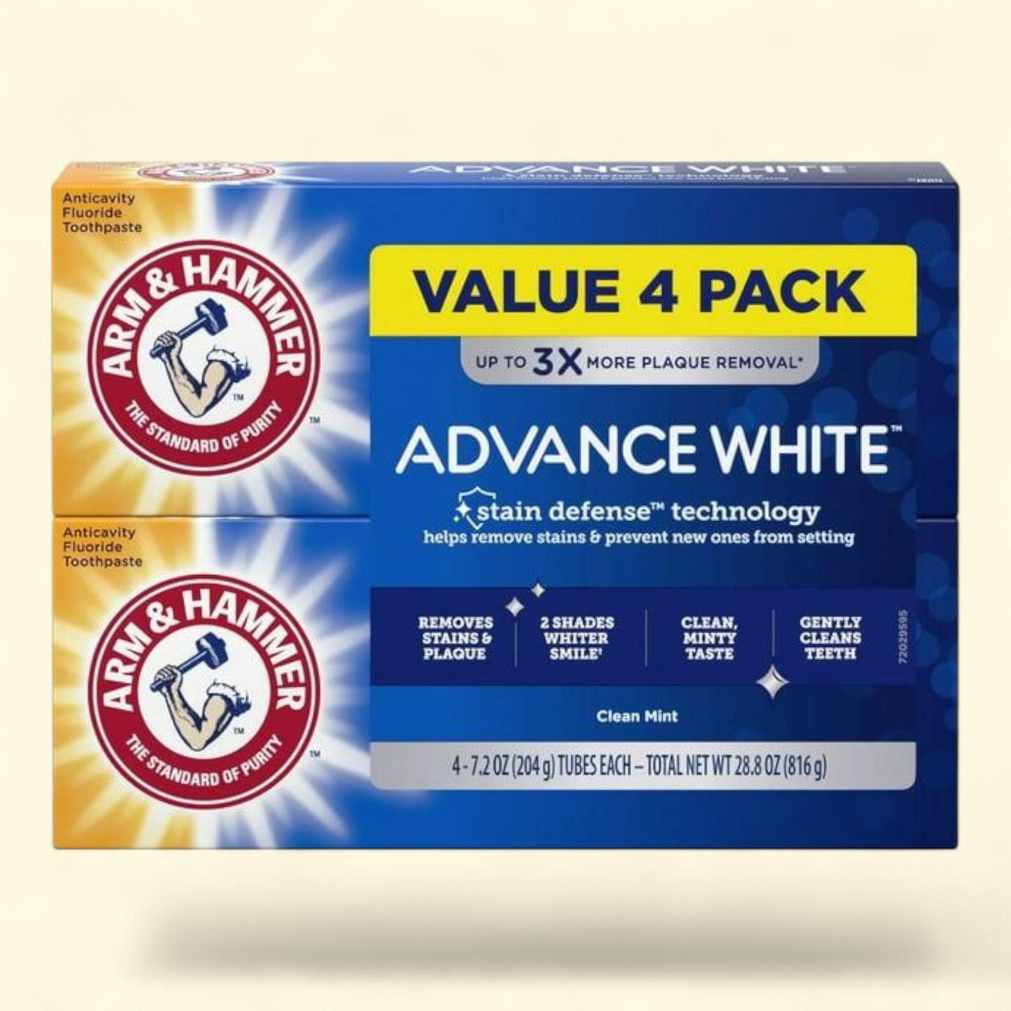 Arm & Hammer Advance White Toothpaste, 7.2 oz., 4 pk.