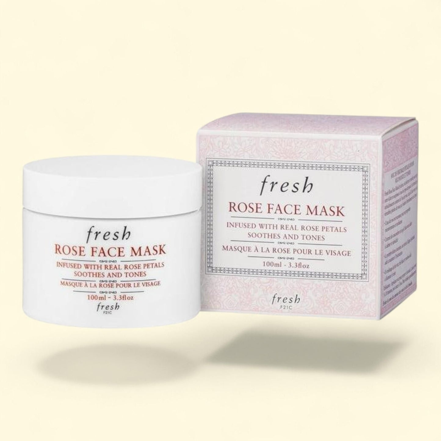 Fresh Rose Face Mask, 3.3 fl. oz. — authentic US product shipped worldwide by Treatspree