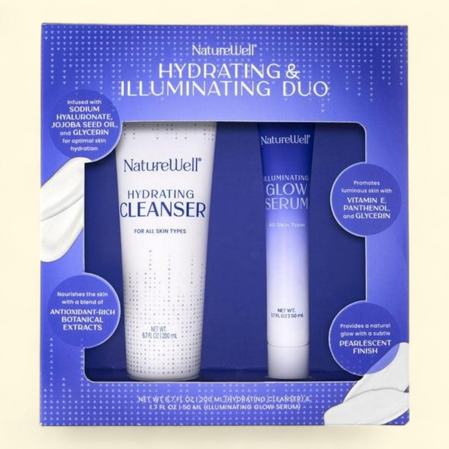 NatureWell Hydrating Cleanser & Serum Kit