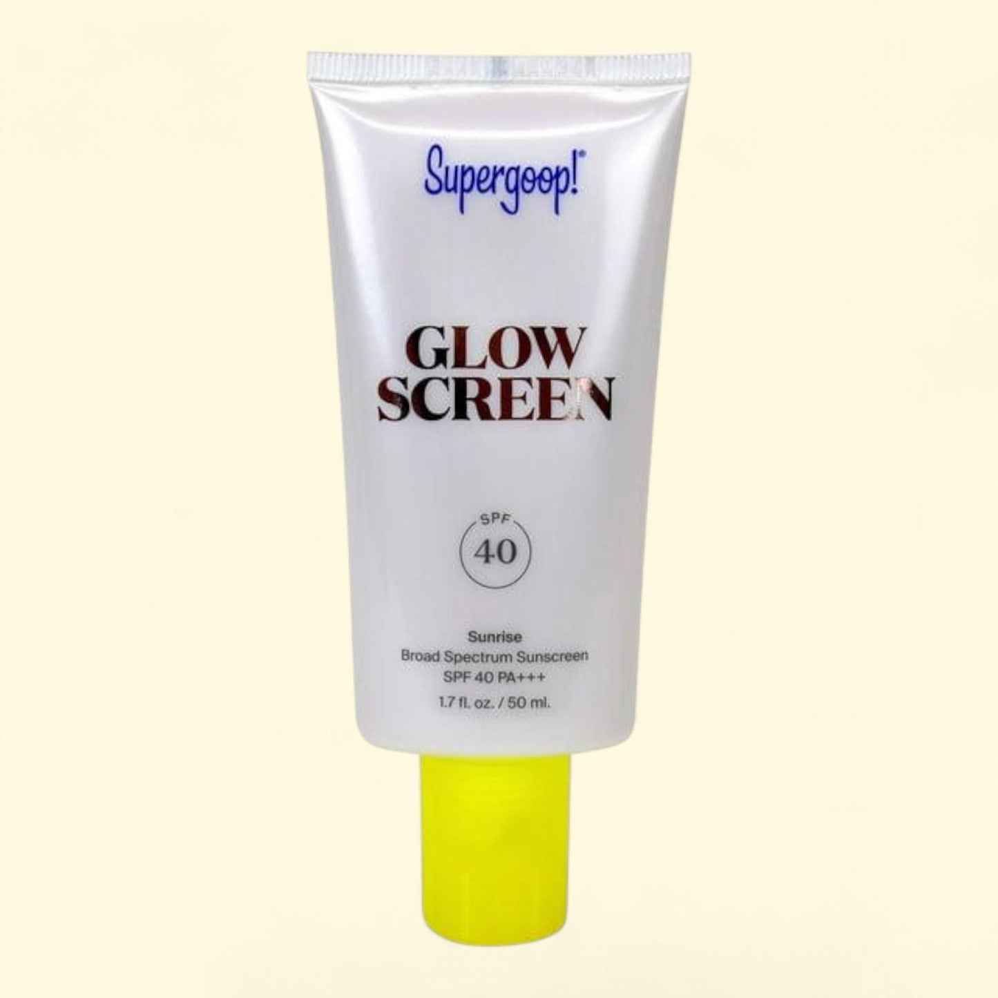 Supergoop Glowscreen Sunrise, SPF 40, 1.7 oz — authentic US product shipped worldwide by Treatspree