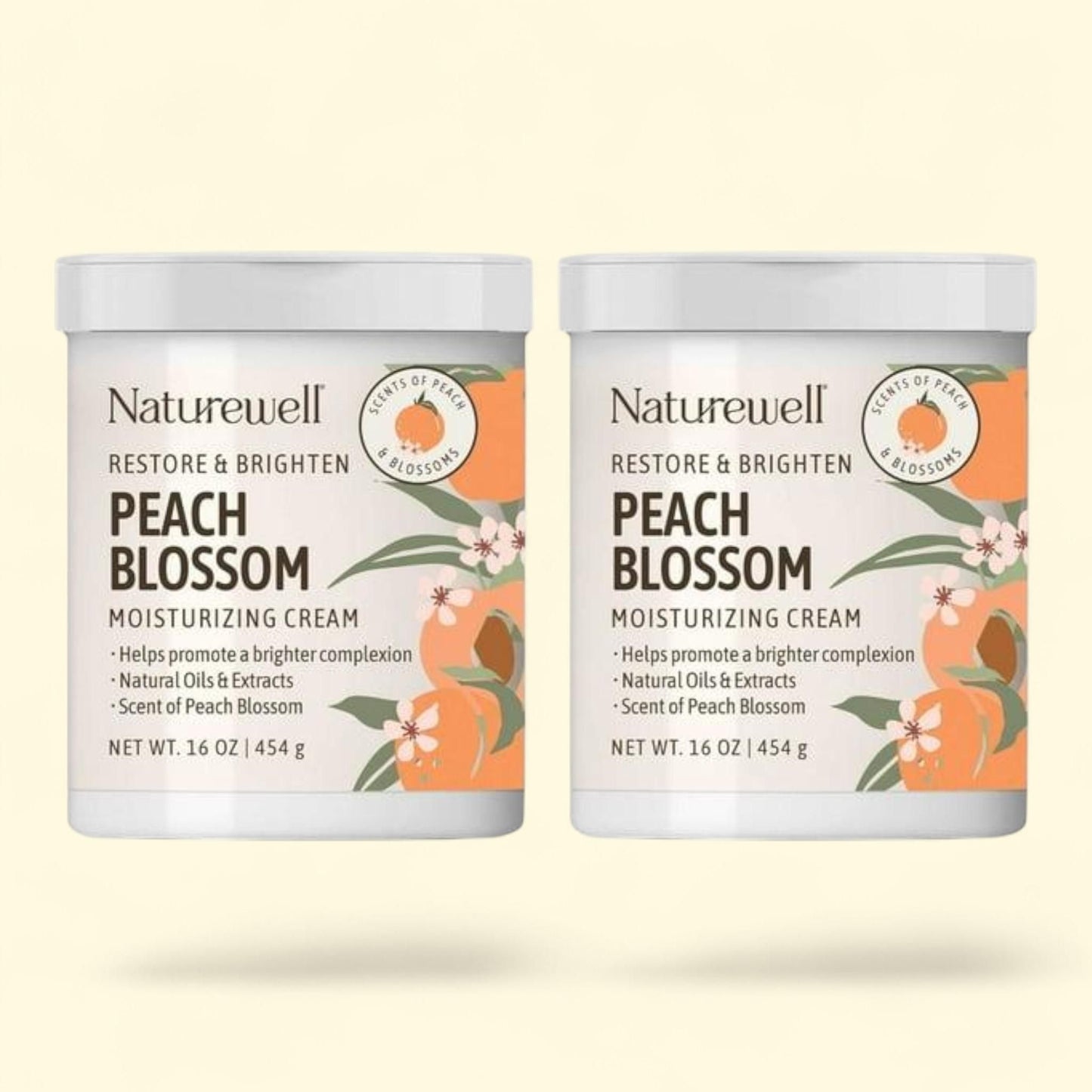 NatureWell Peach Blossom Moisturizing Cream, 16 oz.
