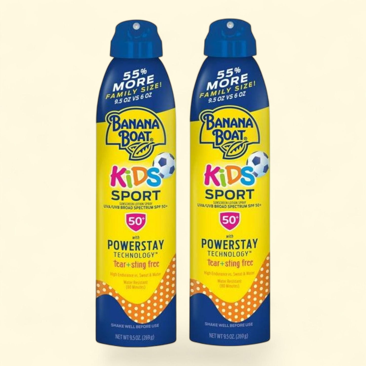 Banana Boat Sport Kids Sunscreen Spray, SPF 50, 9.5 oz.