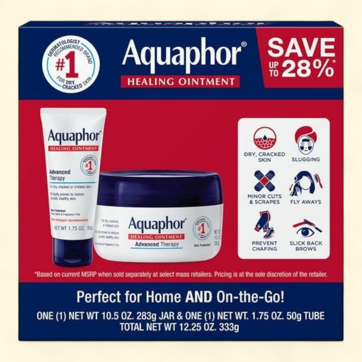 Aquaphor Healing Ointment, Dual Pack