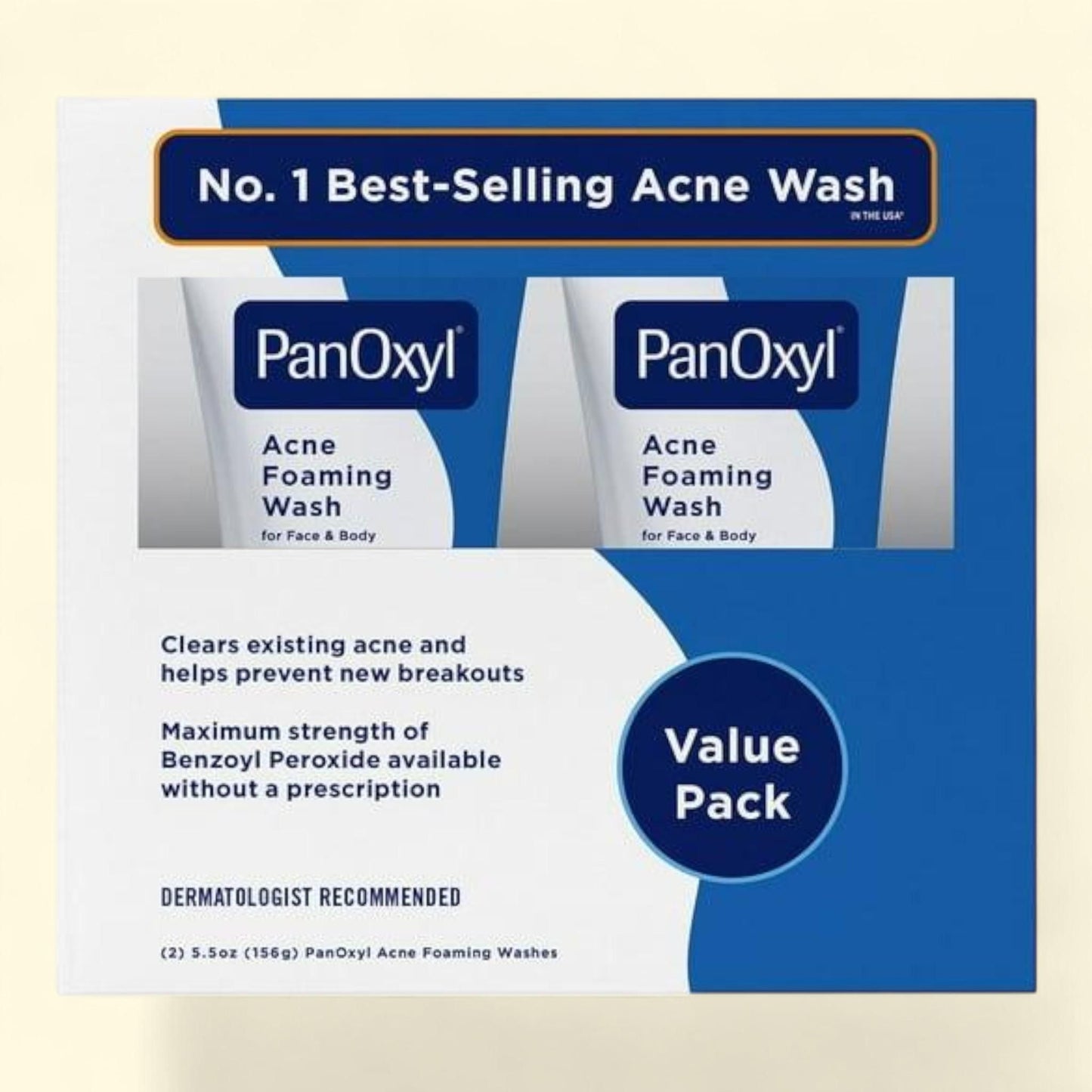 PanOxyl Acne Foaming Wash, 5.5 oz.