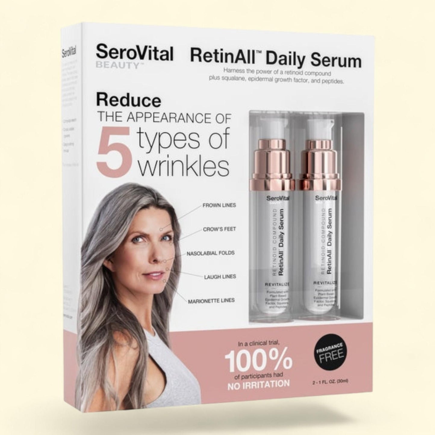 SeroVital RetinAll Daily Serum, 1.0 fl oz, 2-pack