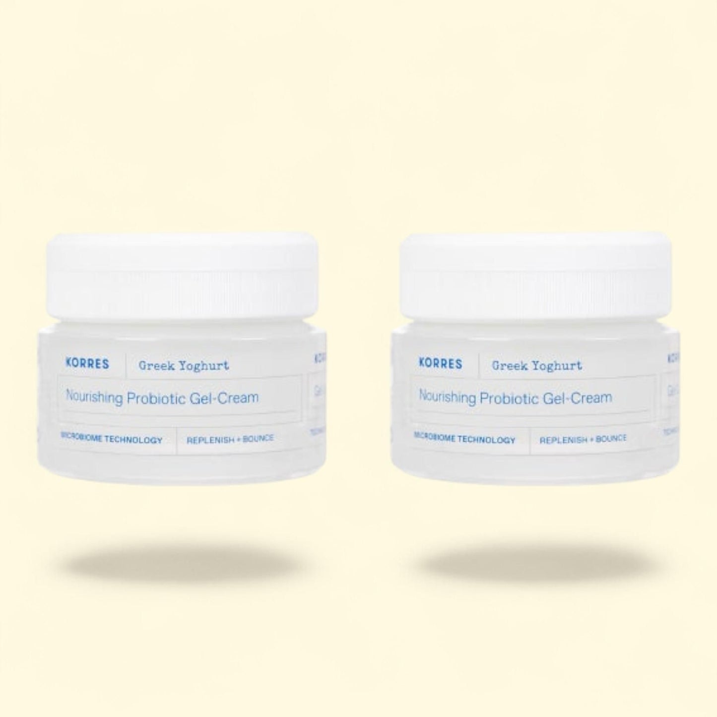 KORRES Greek Yoghurt Nourishing Probiotic Gel-Cream, 1.35 fl oz, 2-pack