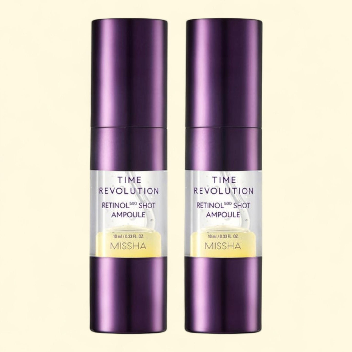 MISSHA Retinol Shot Ampoule, 0.33 fl oz, 2-pack — authentic US product shipped worldwide by Treatspree