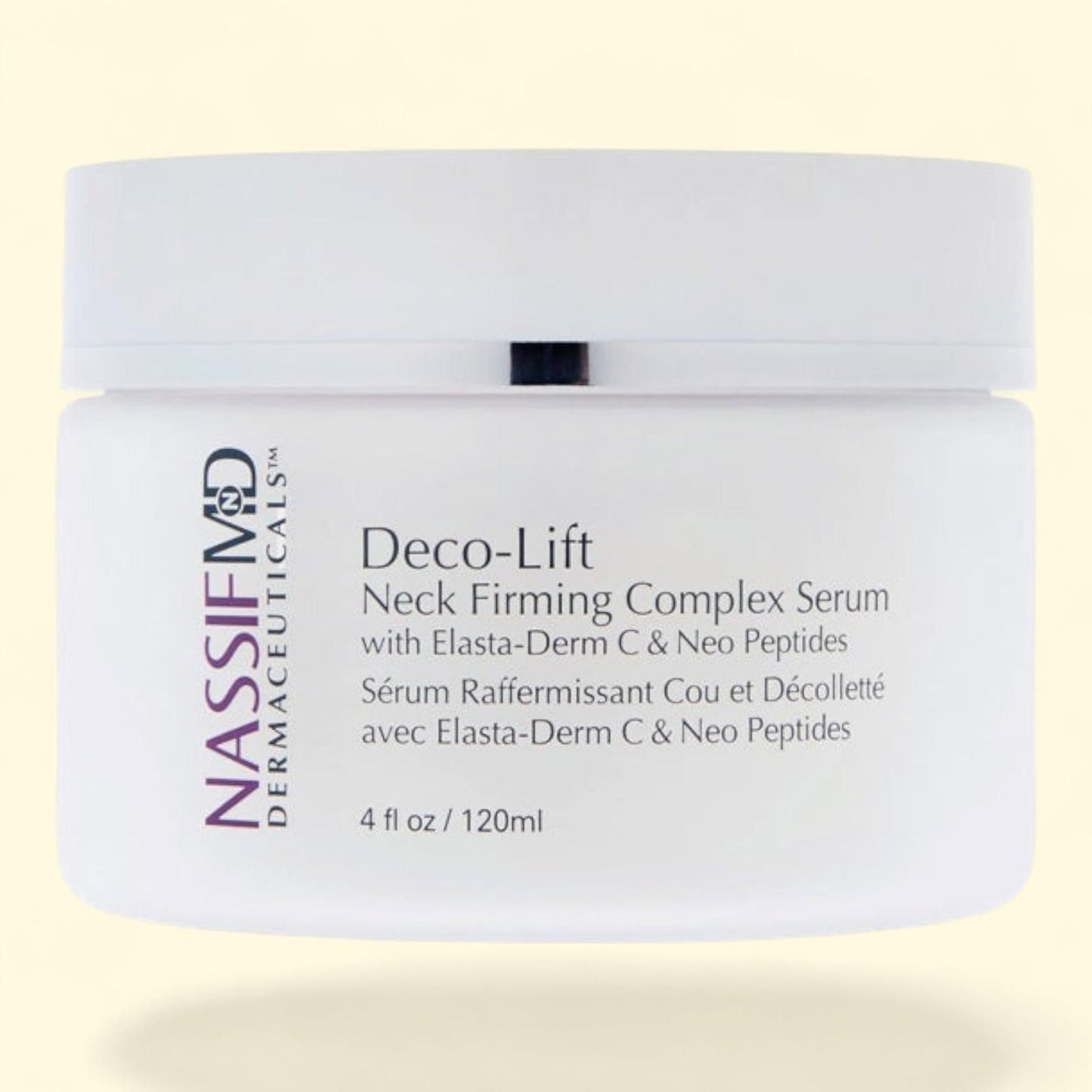 NASSIFMD Deco-Lift Neck & Decollete Firming & Lifting Complex, 4 fl oz — authentic US product shipped worldwide by Treatspree