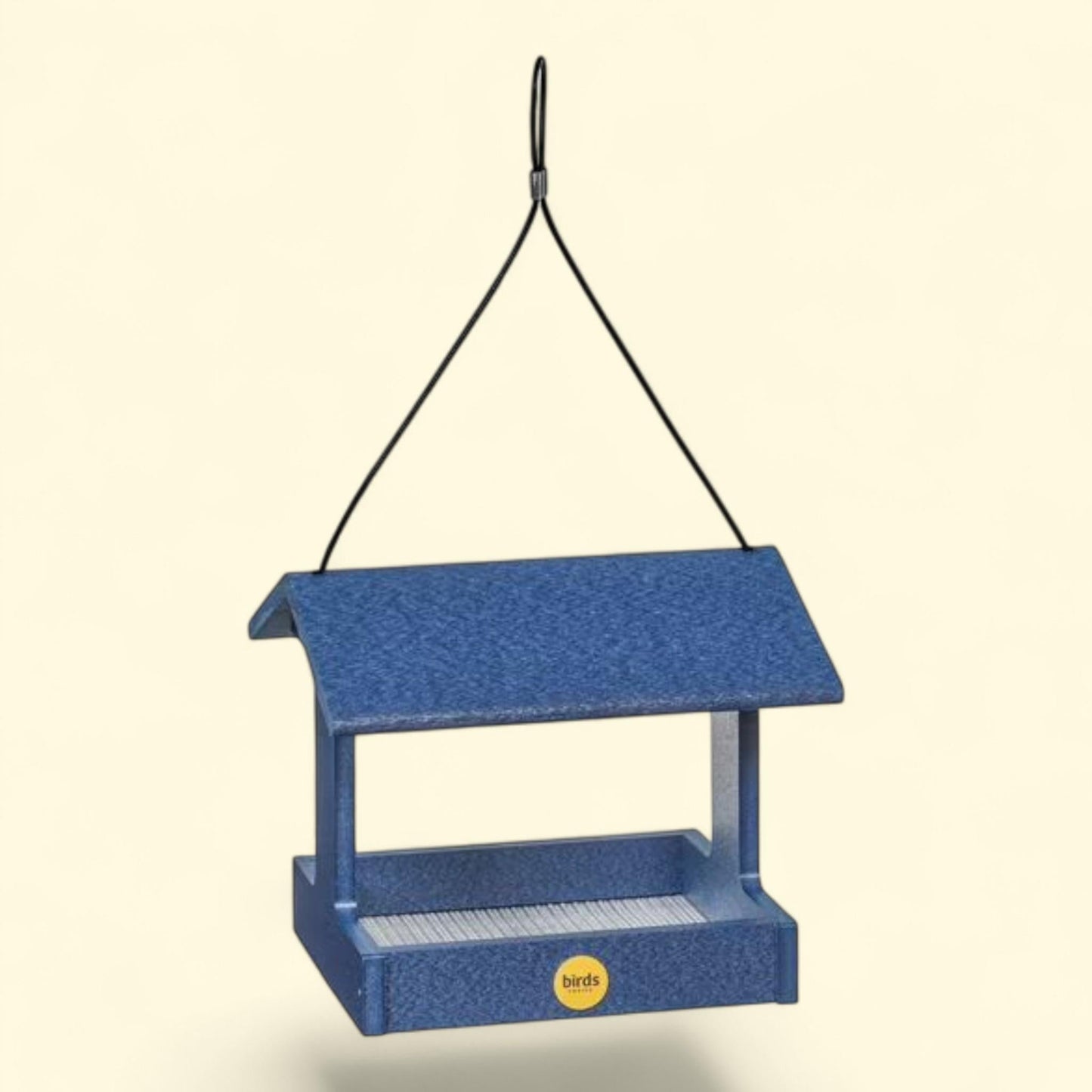 Birds Choice Fly-Thru Platform Feeder, Blue 1 count