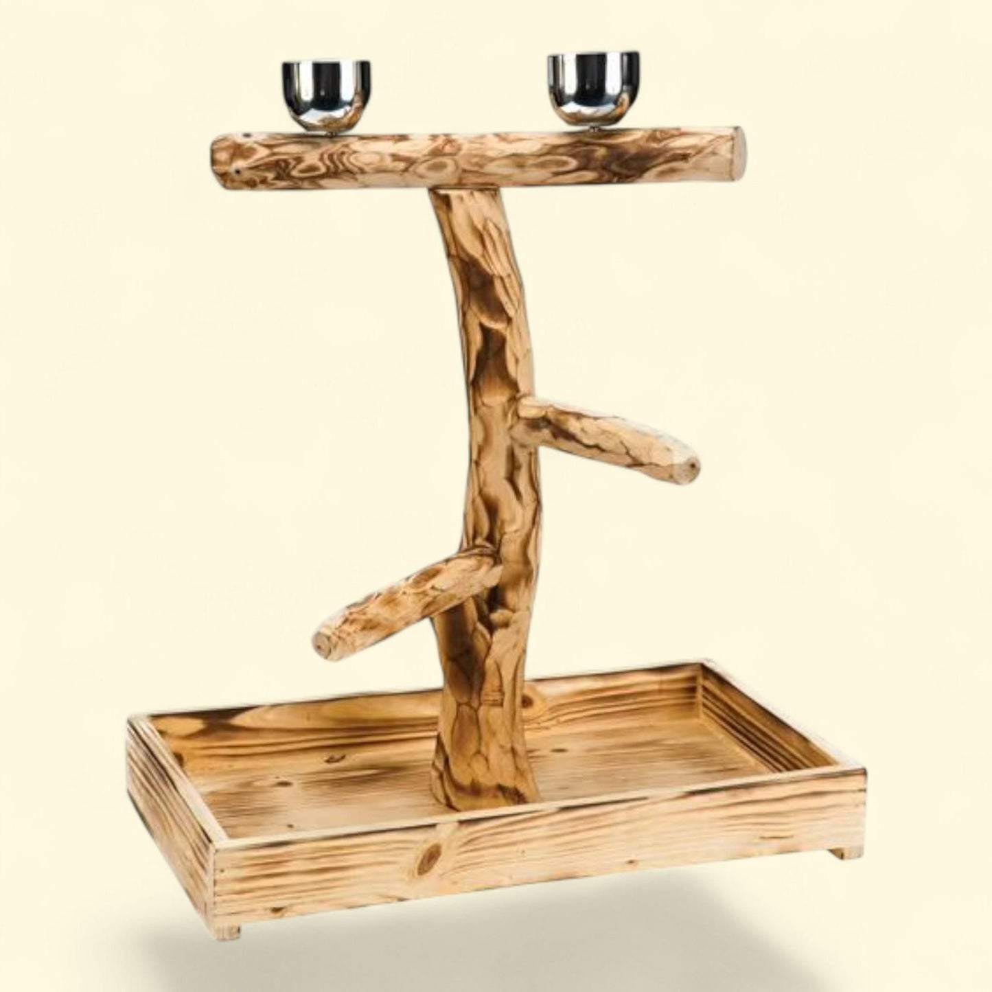 Penn-Plax Bird-Life Natural Wood Tree Perch, Large, 19" Height, Brown