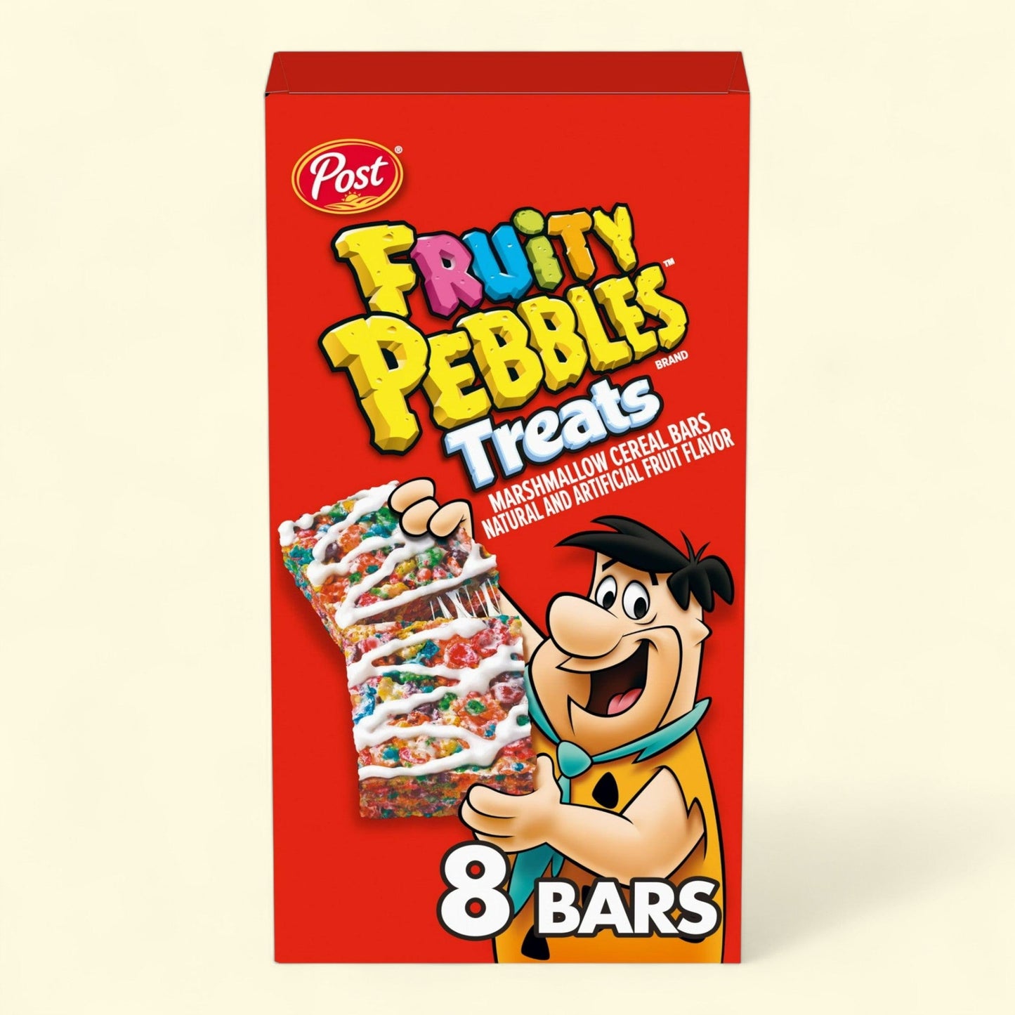 Post Fruity Pebbles Treats, Marshmallow Cereal Bars, 6.2oz, 8 Count