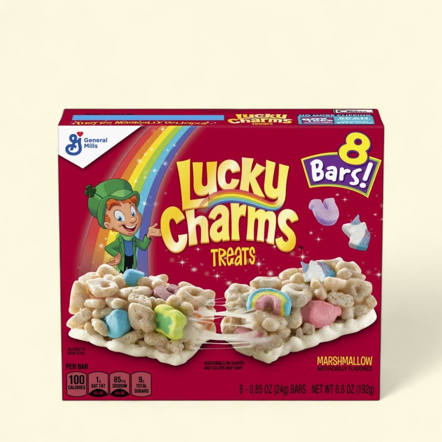 Lucky Charms Cereal Treat Bars, 8 Ct, 6.8 oz