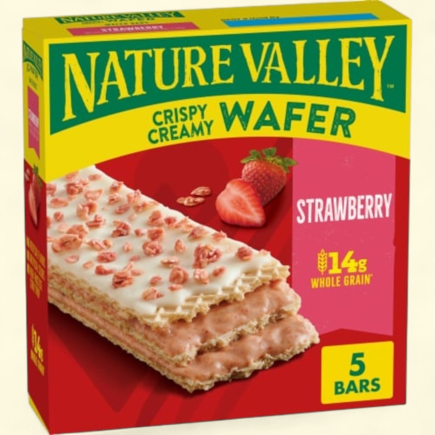 Nature Valley Crispy Creamy Wafer Bars, Strawberry, 6.75 oz, 5 bars