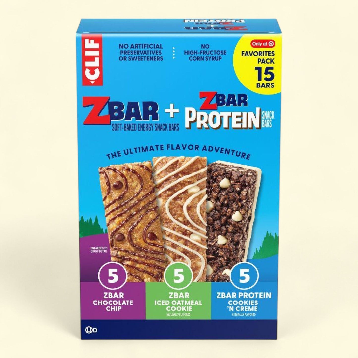 Clif Kid Zbar, Clif Zbar Protein Snack Bars Variety Pack - 19.05oz/15ct