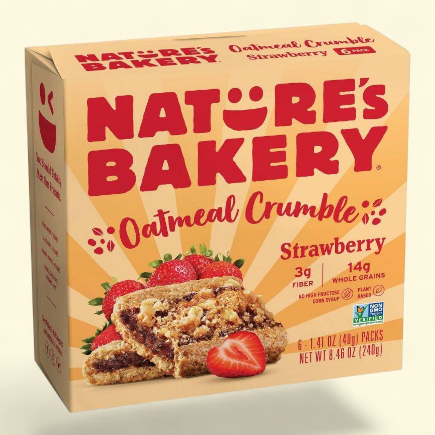 Nature's Bakery Strawberry Crumble Bar, 8.46oz/6ct