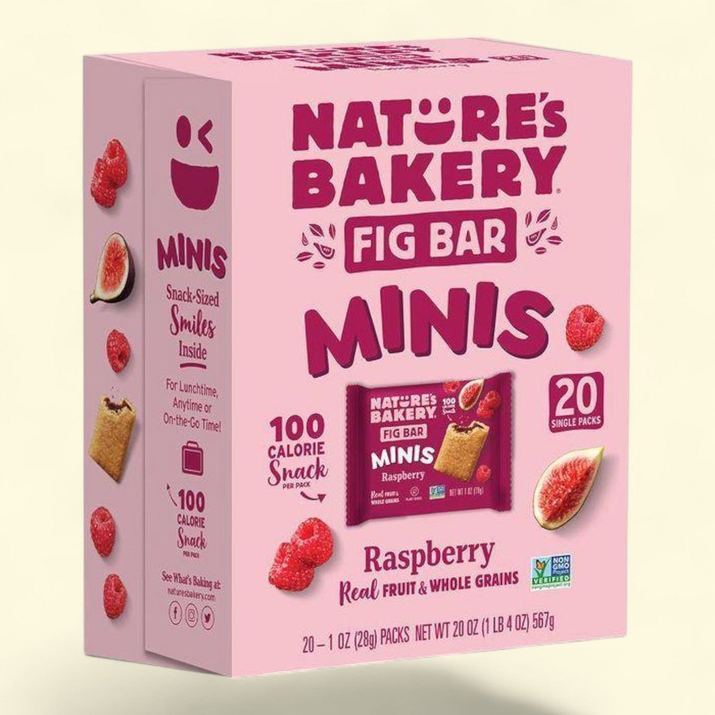 Nature's Bakery Raspberry Fig Bar MINIS, 20oz/20ct