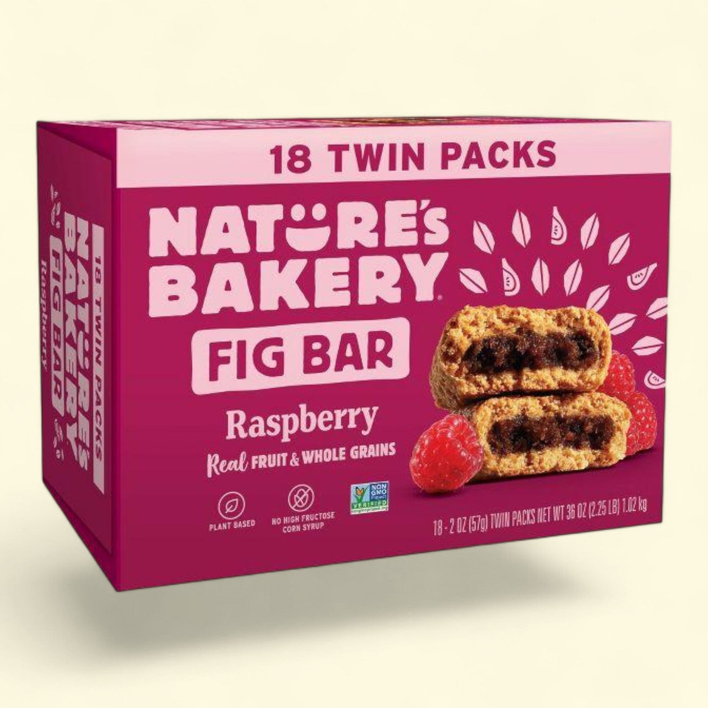 Nature's Bakery Fig Bar, Raspberry, 36oz/18pk