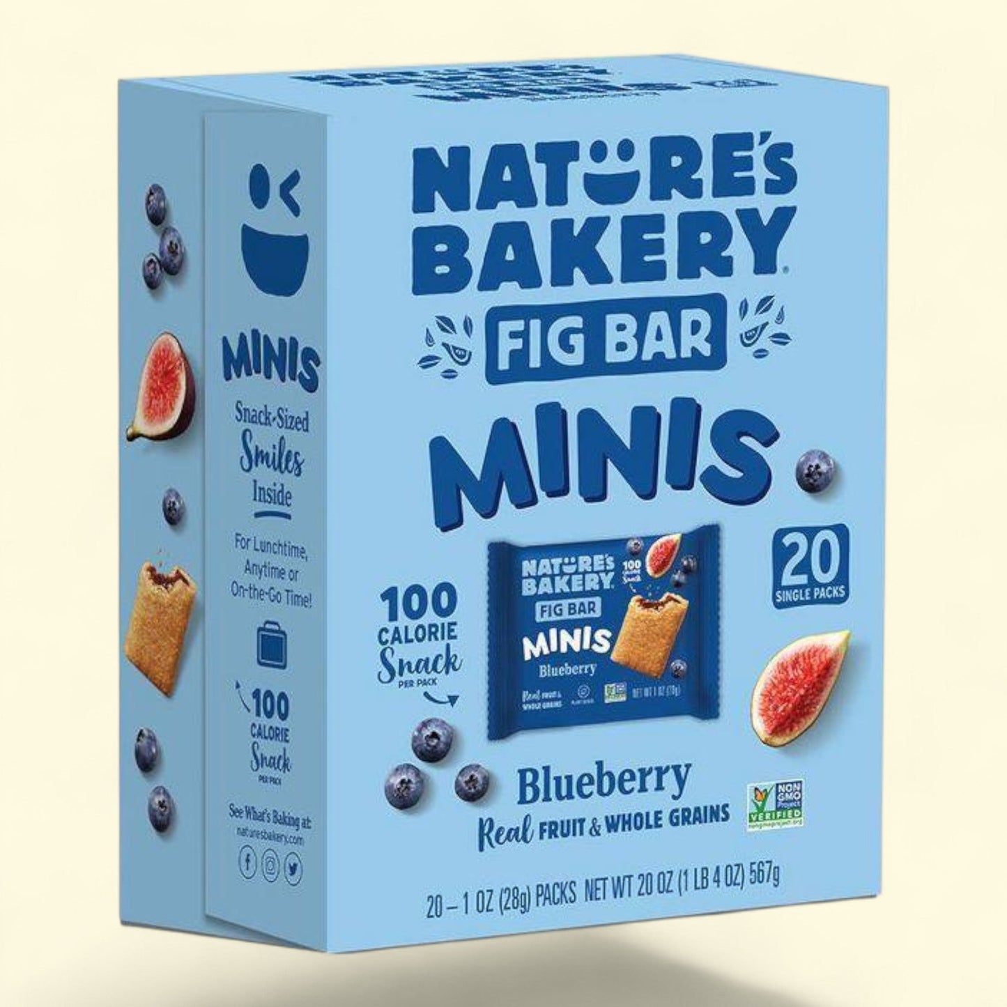 Nature's Bakery Blueberry Fig Bar MINIS, 20oz/20ct