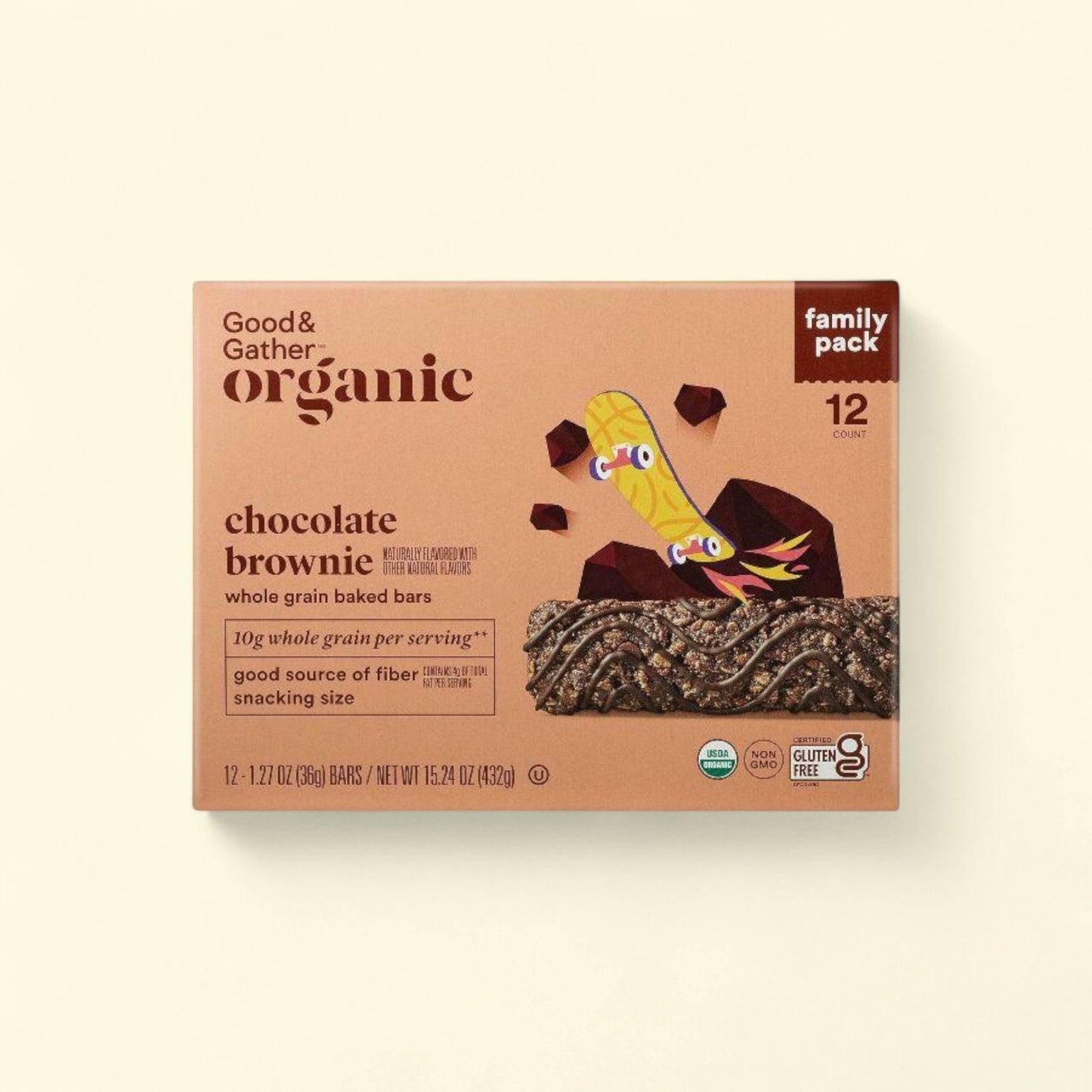 Good & Gatherâ?¢ Organic Chocolate Brownie Whole Grain Baked Bar, 1... — authentic US product shipped worldwide by Treatspree