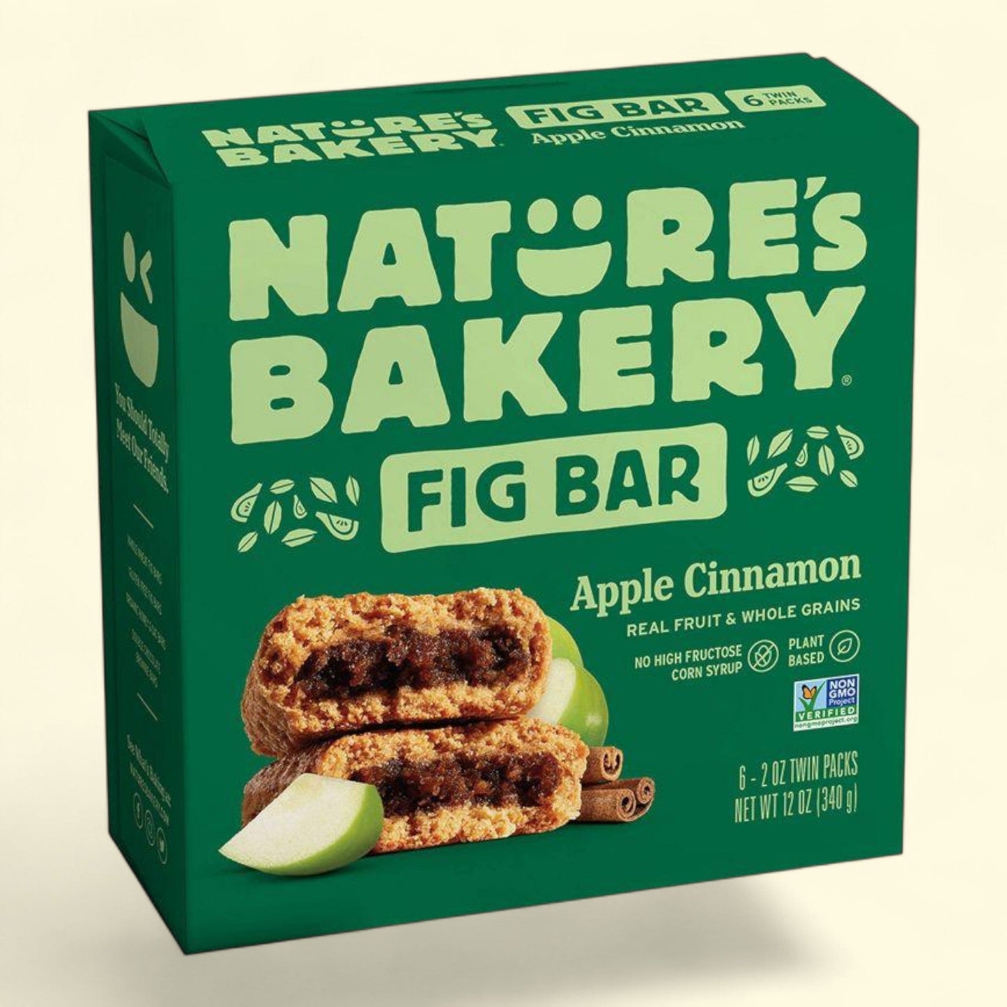 Nature's Bakery Fig Bar, Apple Cinnamon, 12oz/6ct