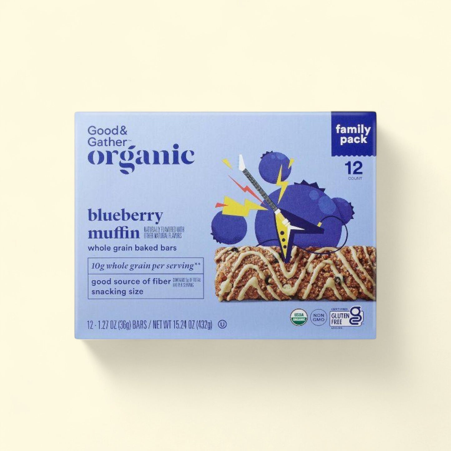 Good & Gather Organic Blueberry Muffin Whole Grain Baked Bar, 15.24... — authentic US product shipped worldwide by Treatspree
