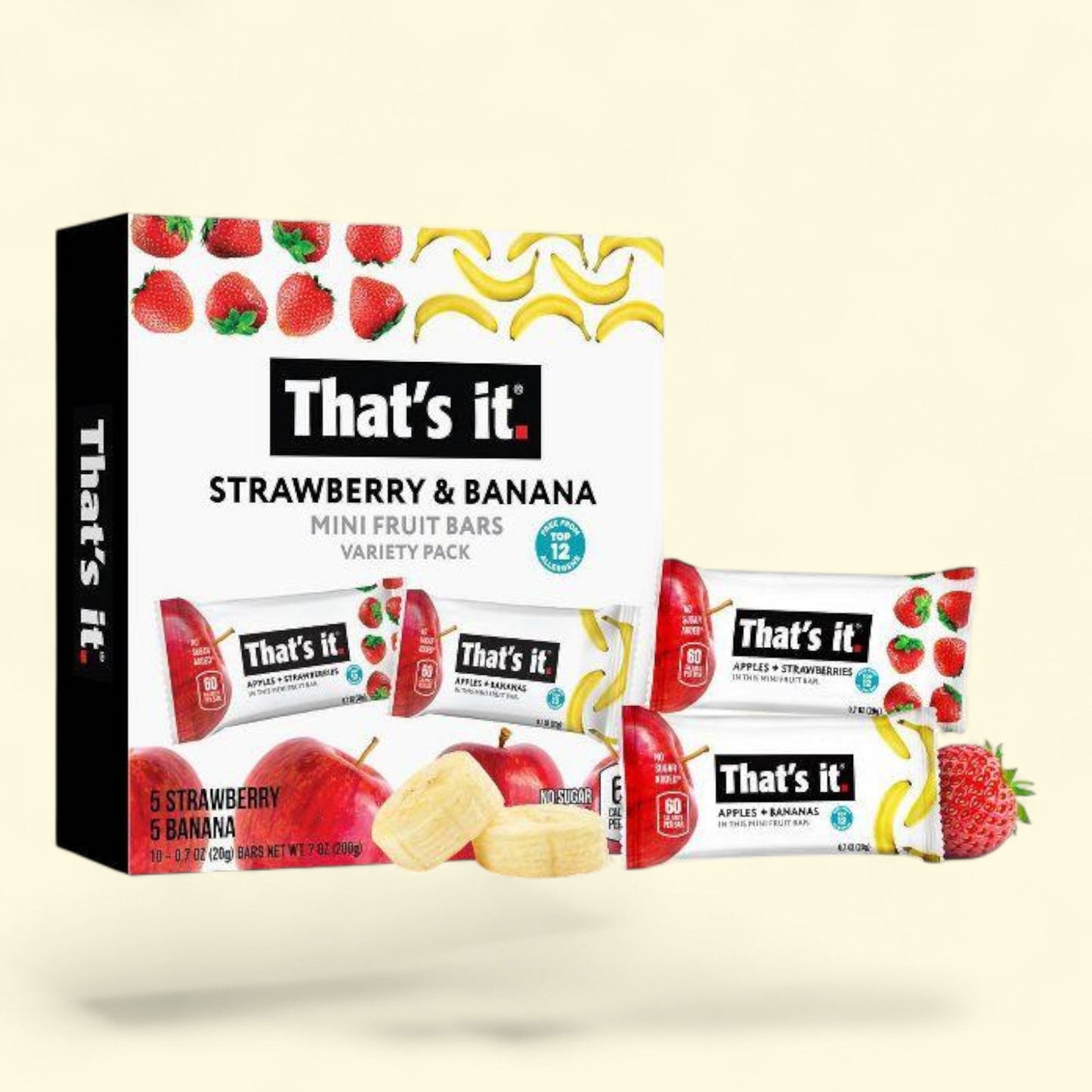 That's It. Mini Fruit Bars, Strawberry Banana - 10ct/7oz
