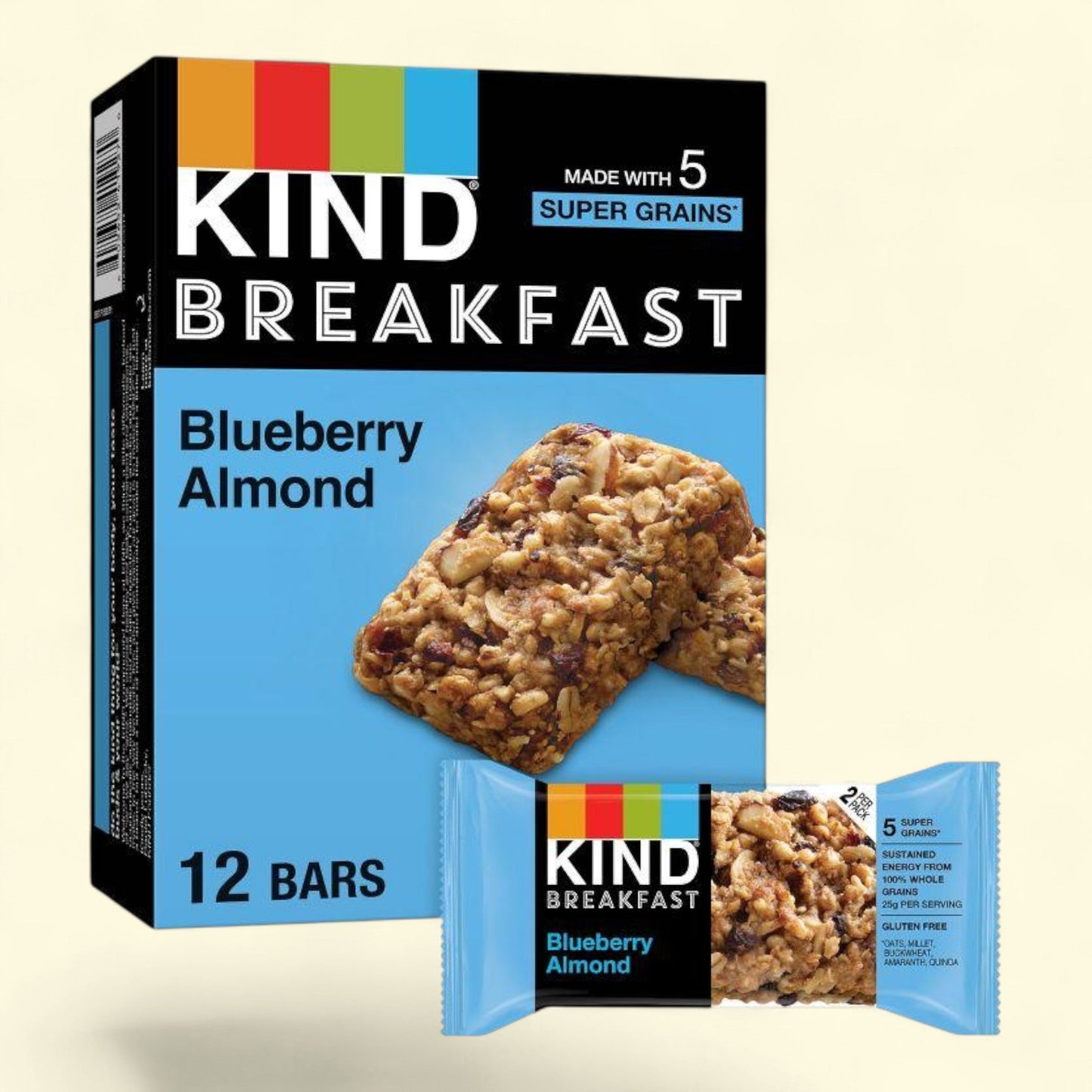 Kind Breakfast Blueberry Almond Bars, 6ct