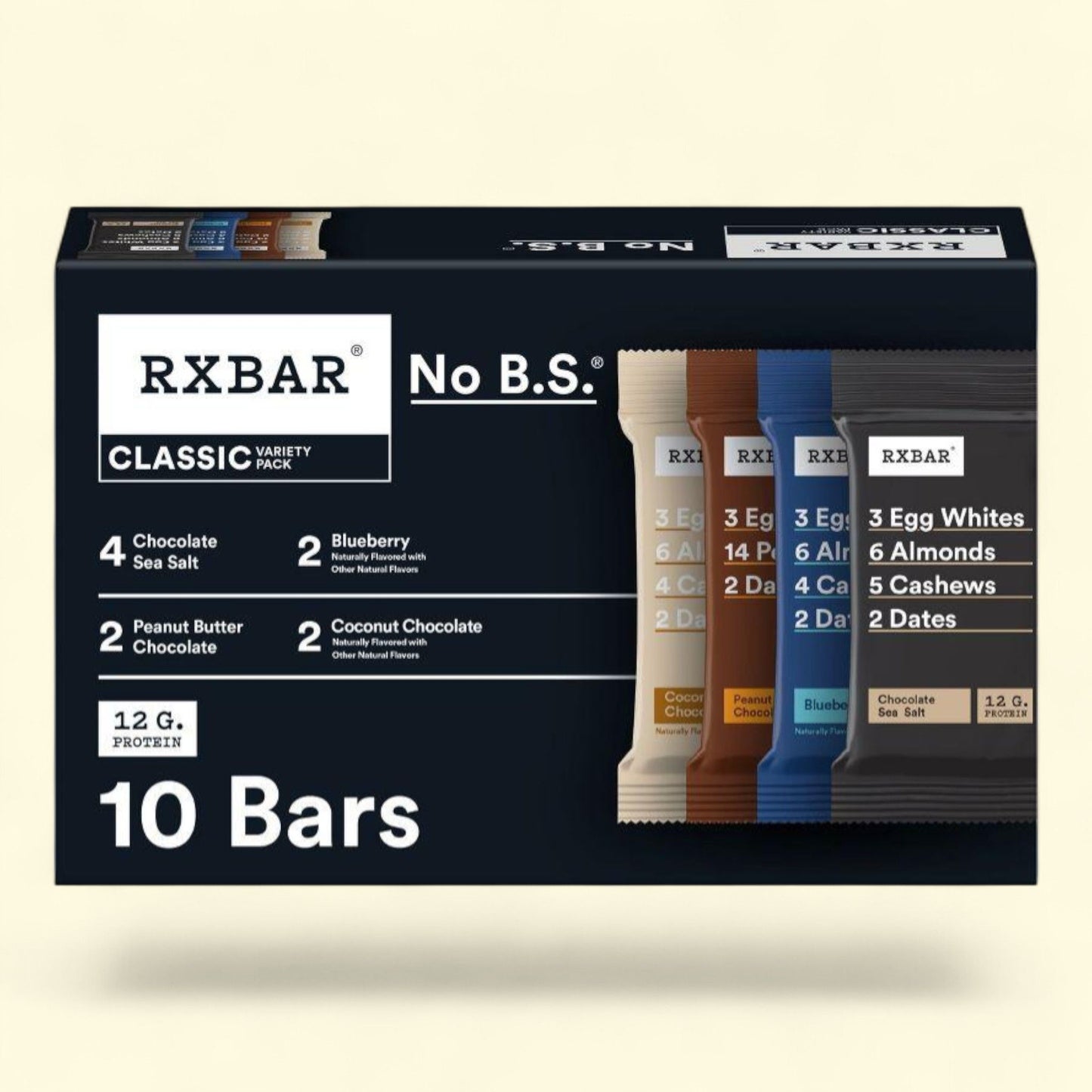 RXBAR Protein Bars, Variety Pack, 18.3oz/10ct
