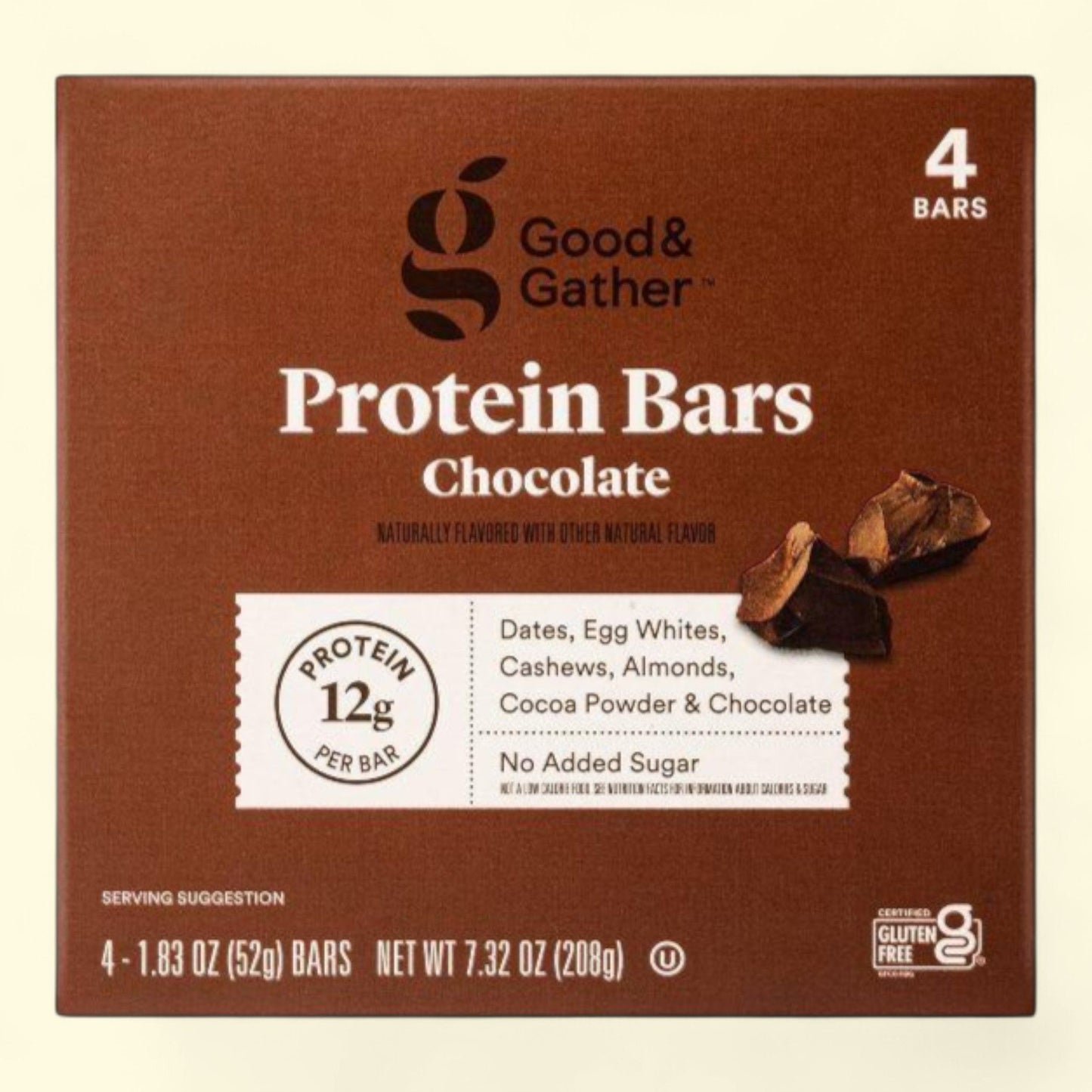 Good & Gather, Protein Bars Chocolate - 7.33oz/4ct