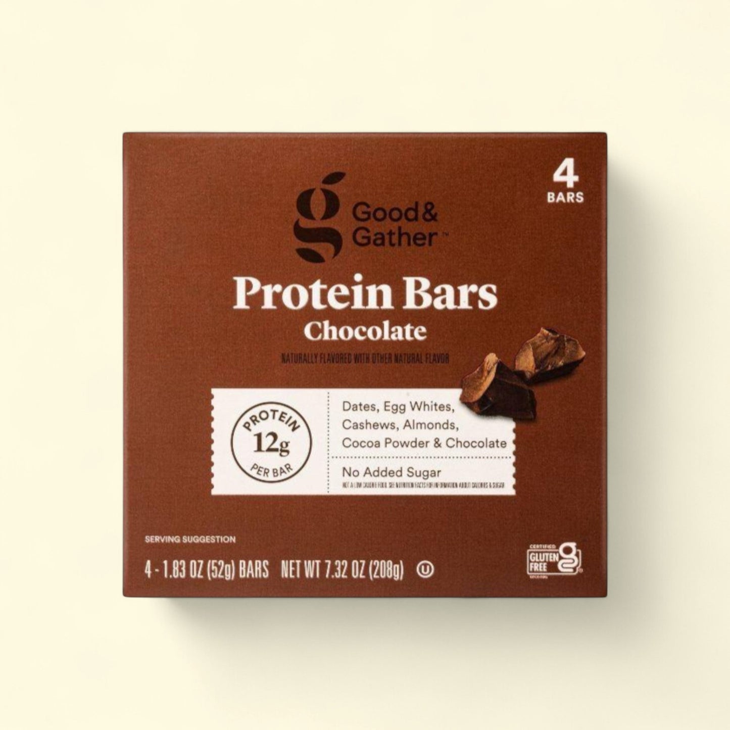 Good & Gather, Protein Bars Chocolate - 7.33oz/4ct — authentic US product shipped worldwide by Treatspree