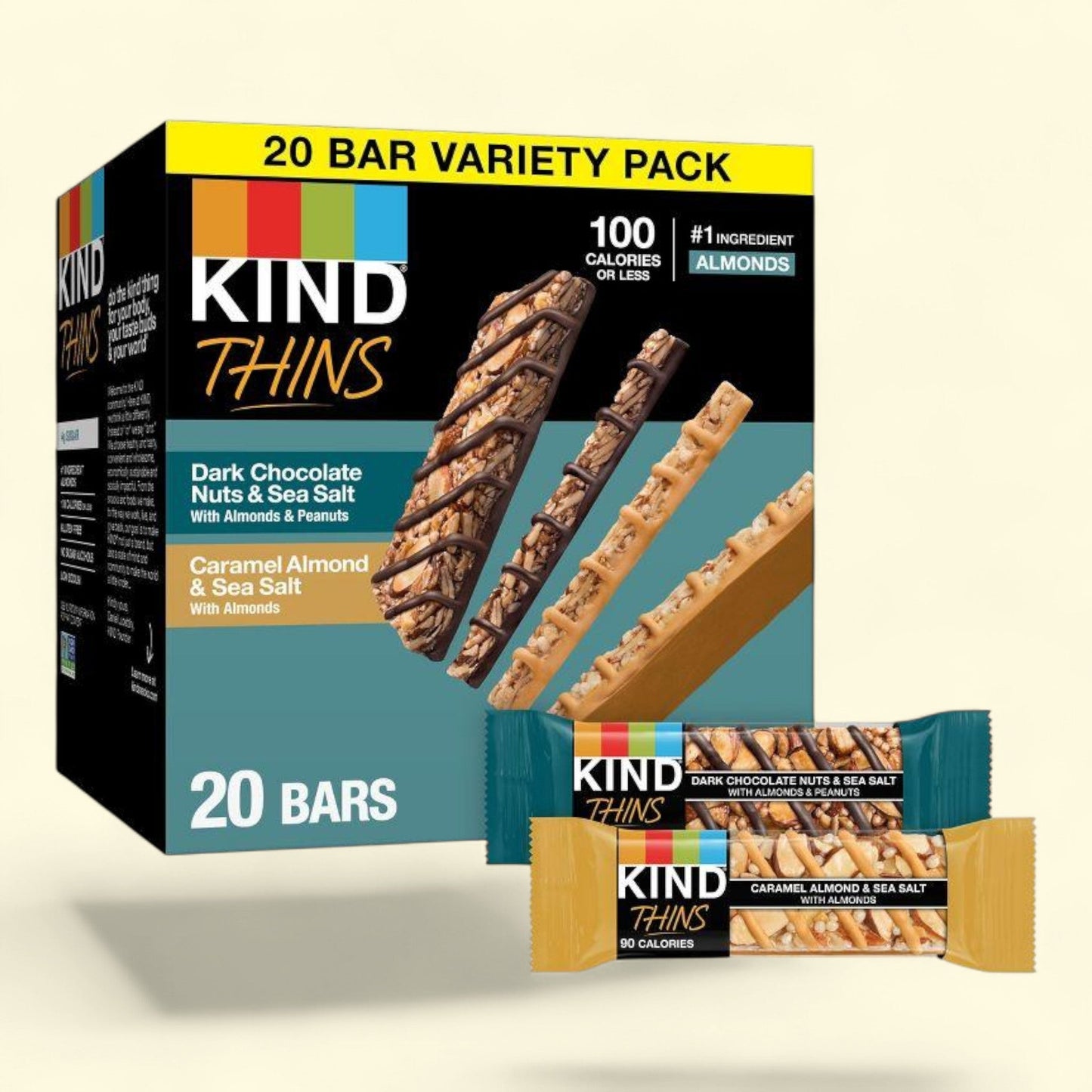 KIND Thins Variety Pack, 14.8oz/20ct