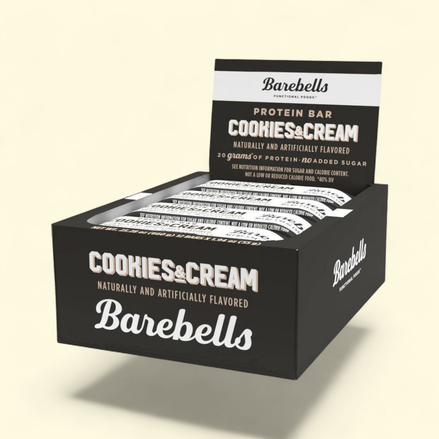 Barebells Nutrition Bars, Cookies & Cream, 12 pack