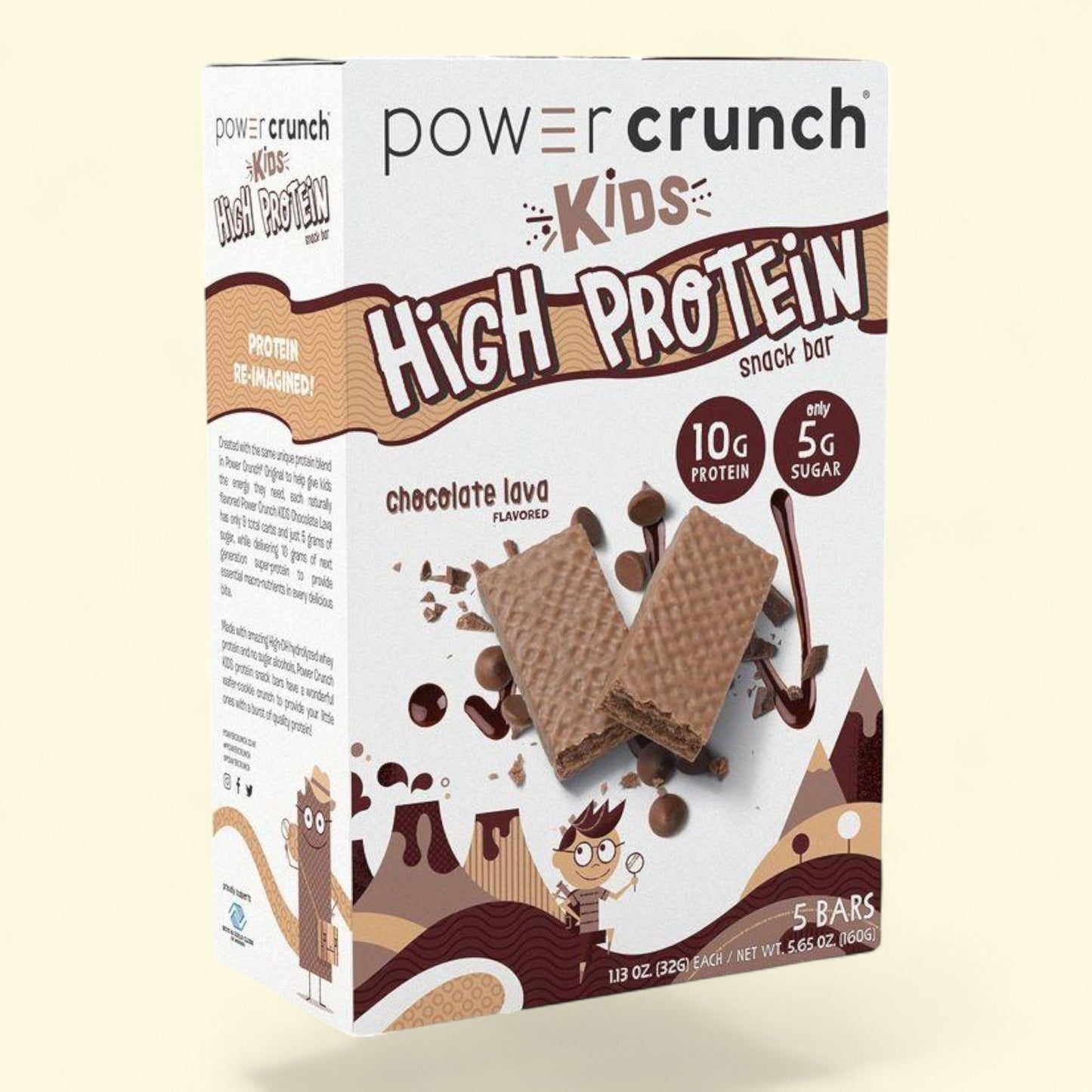 Power Crunch Kids' Protein Snack Bars, Chocolate Lava, 1.13oz/5ct