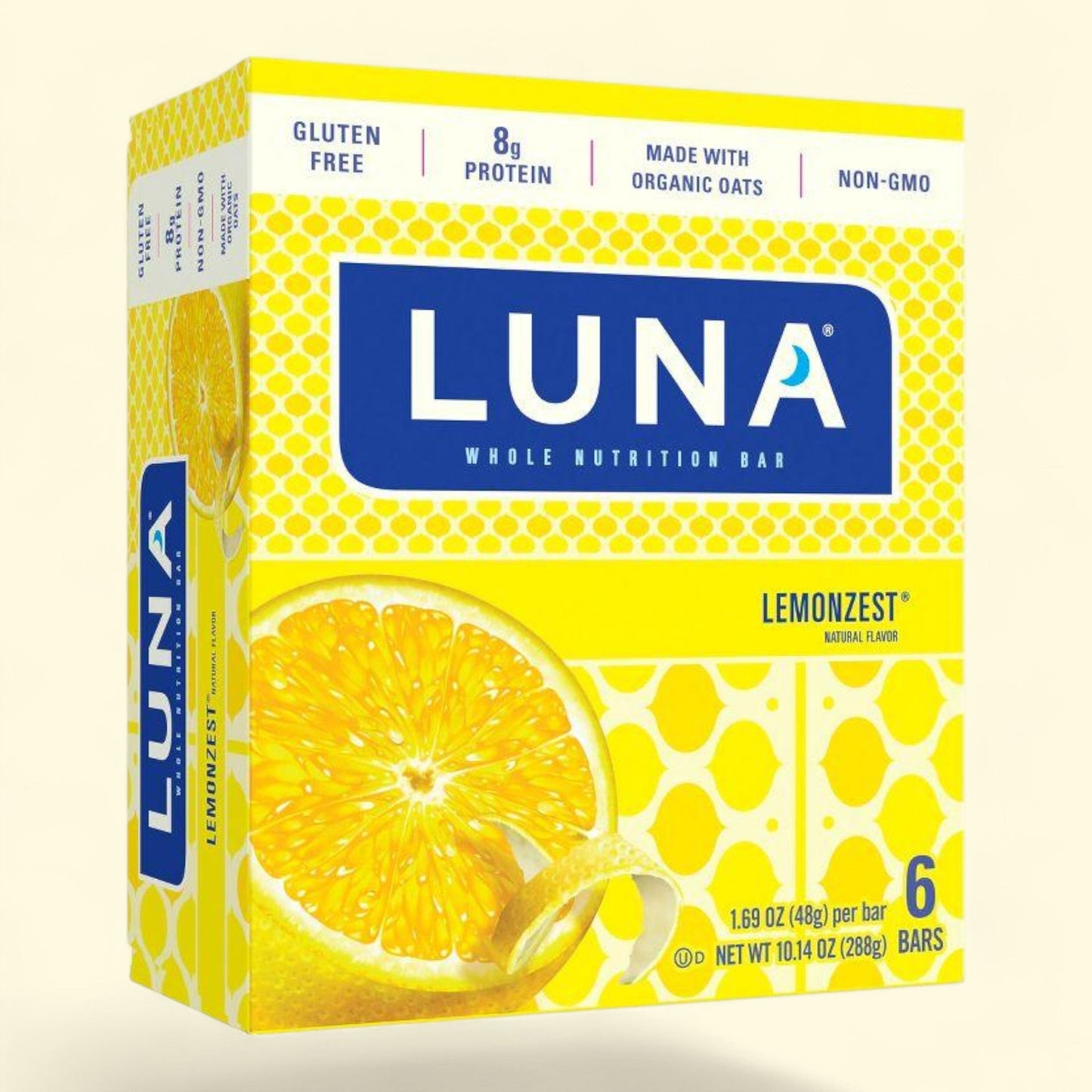 LUNA LemonZest Nutrition Bars, Regular Size, 6 bars