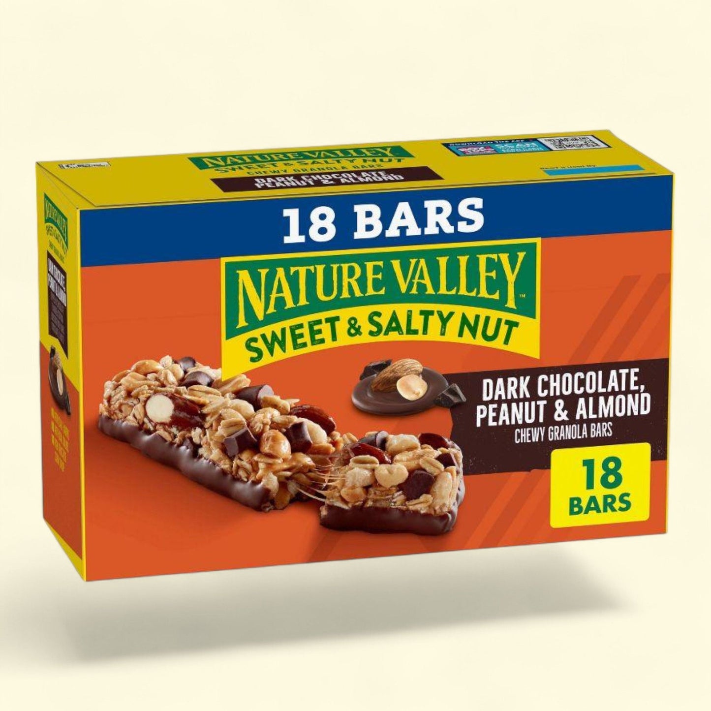 Nature Valley Dark Chocolate Peanut & Almond Granola Bars, 18ct
