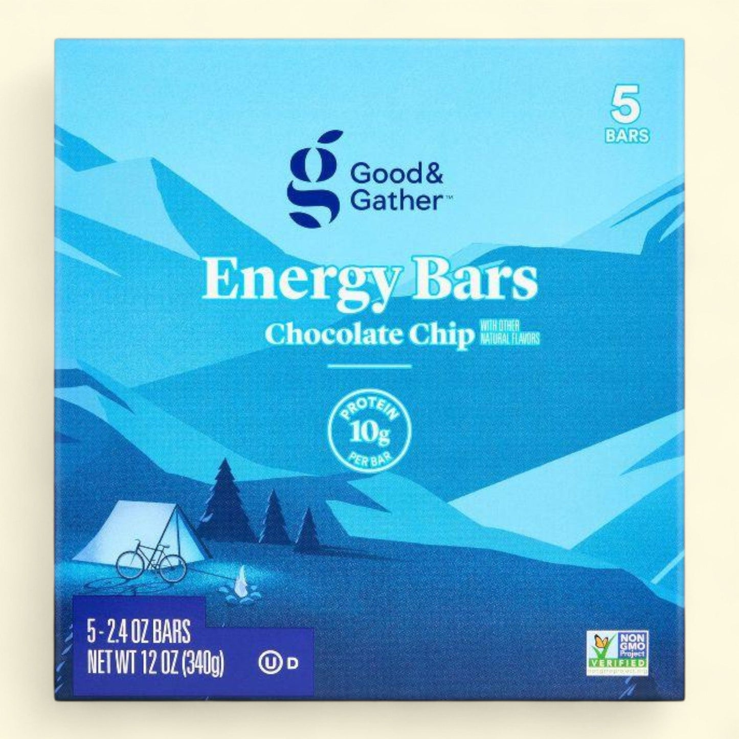 Good & Gather, Energy Bar Chocolate Chip, 5ct