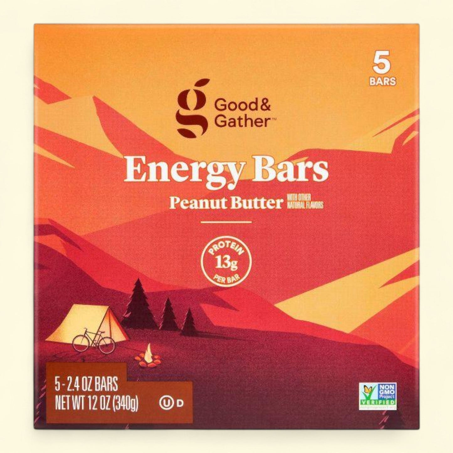 Good & Gather, Energy Bar Peanut Butter - 5ct