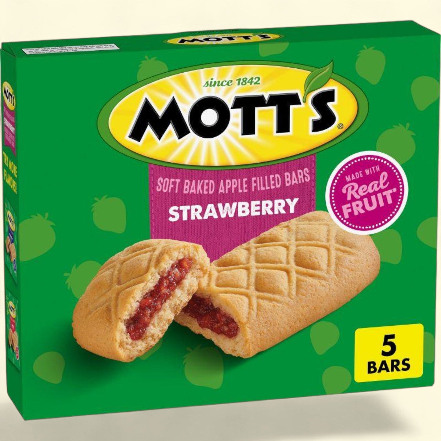 Mott's Soft Baked Strawberry Filled Snack Bars, 6.55oz/5ct