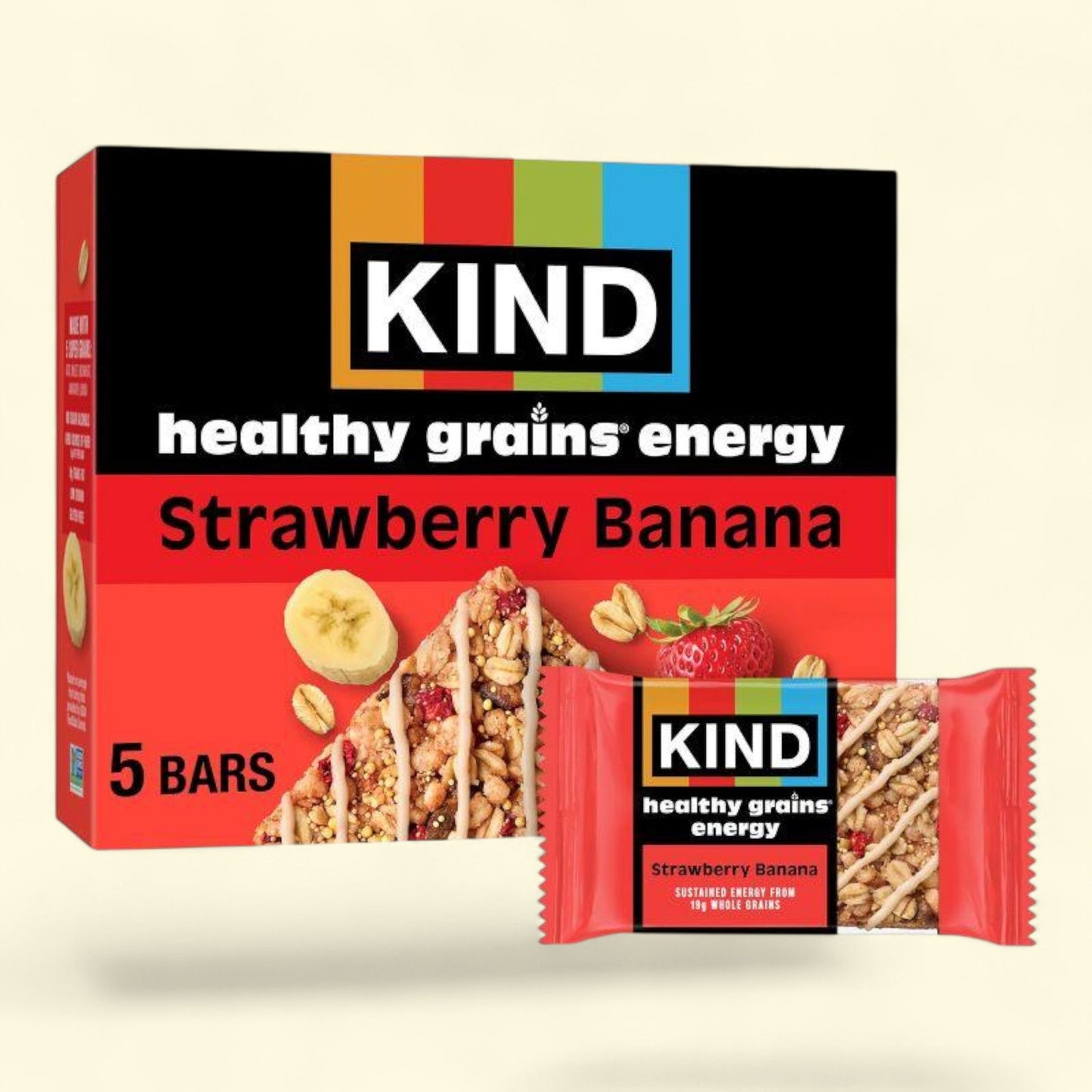 KIND Energy Strawberry Banana Protein Bars, 5ct