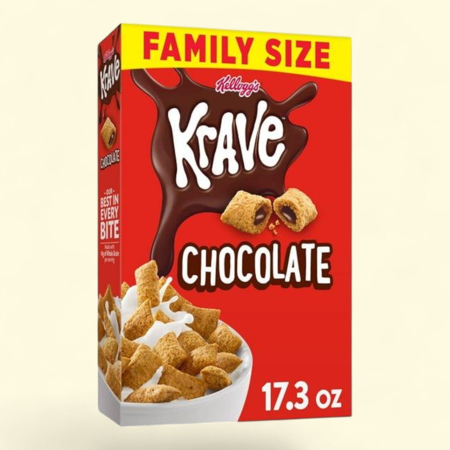 Kellogg's Krave Cereal, Chocolate, 17.3oz