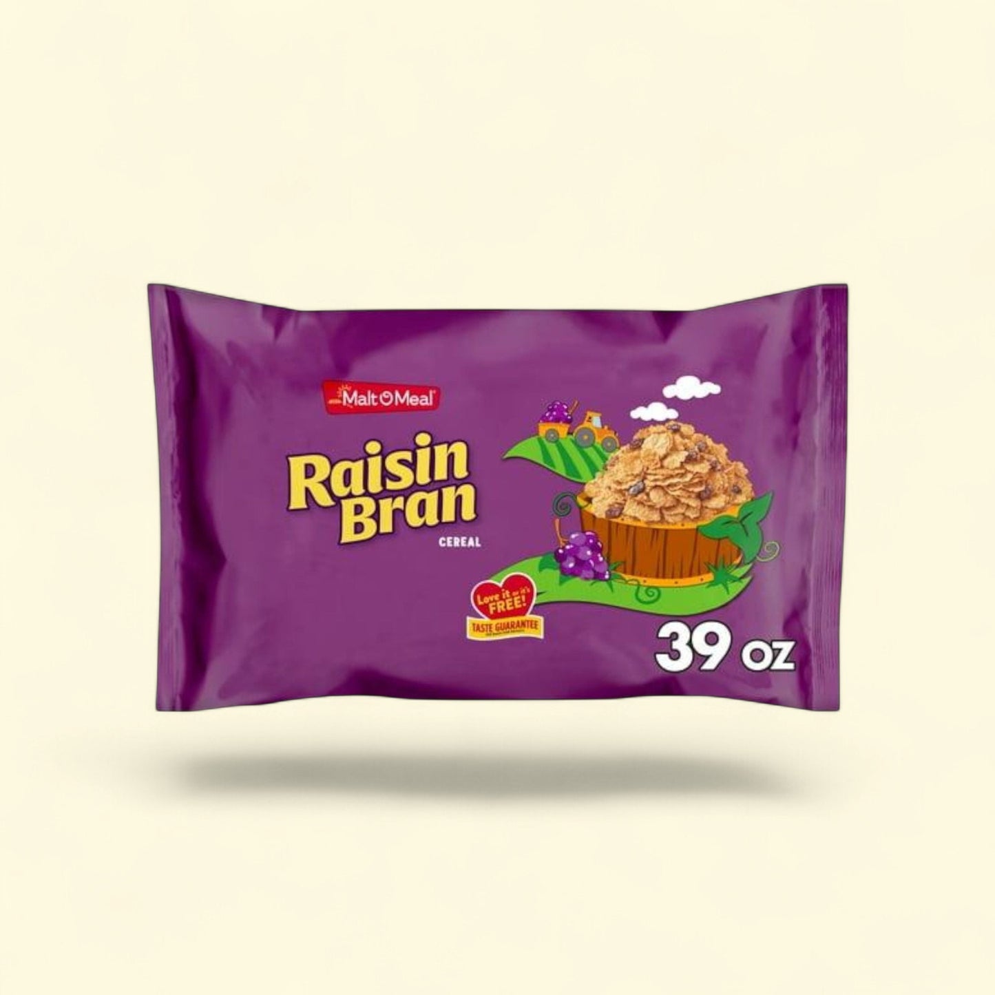 Malt-O-Meal Raisin Bran Cereal, Family Size 39 oz — authentic US product shipped worldwide by Treatspree