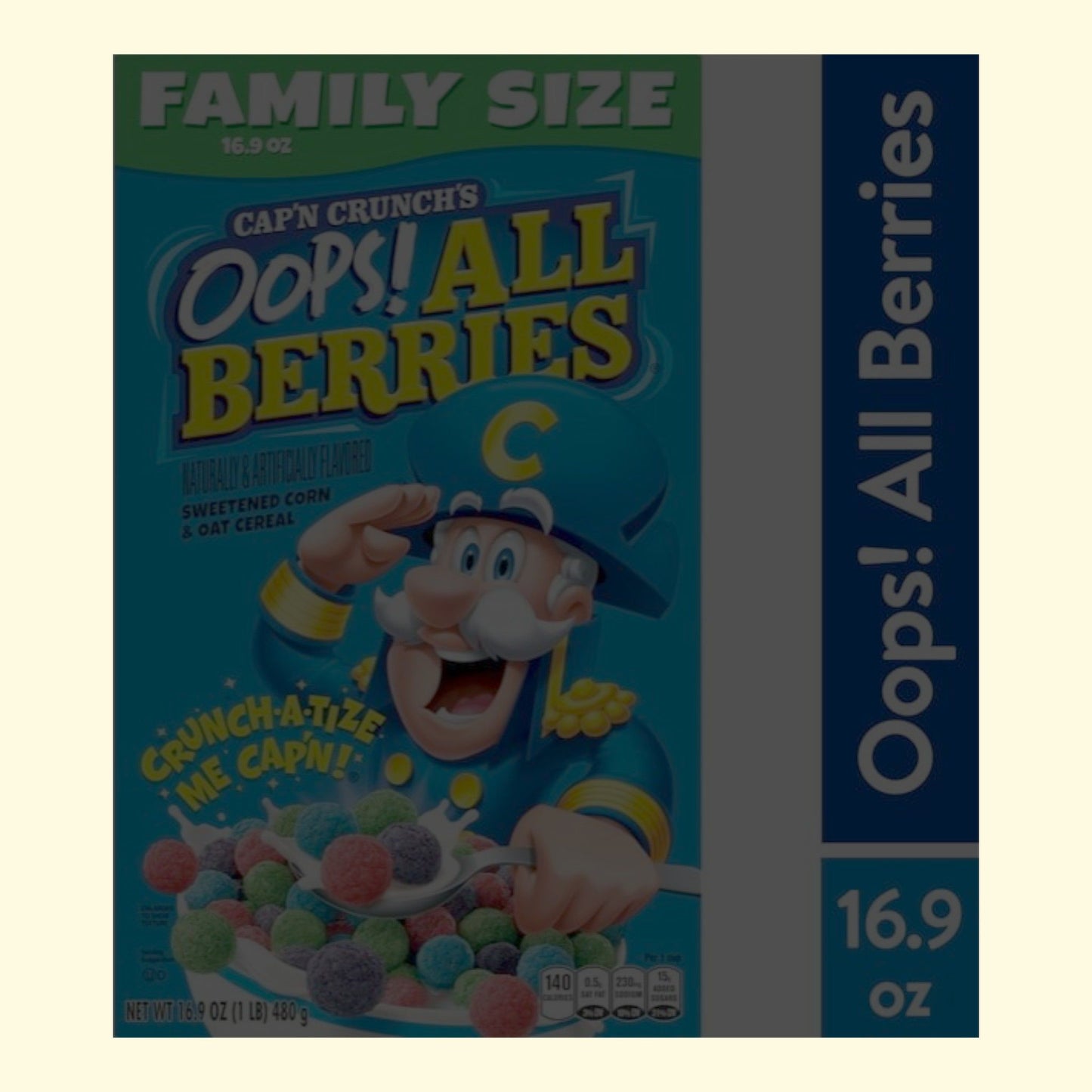 Cap’n Crunch, Oops All Berries, 16.9 oz.