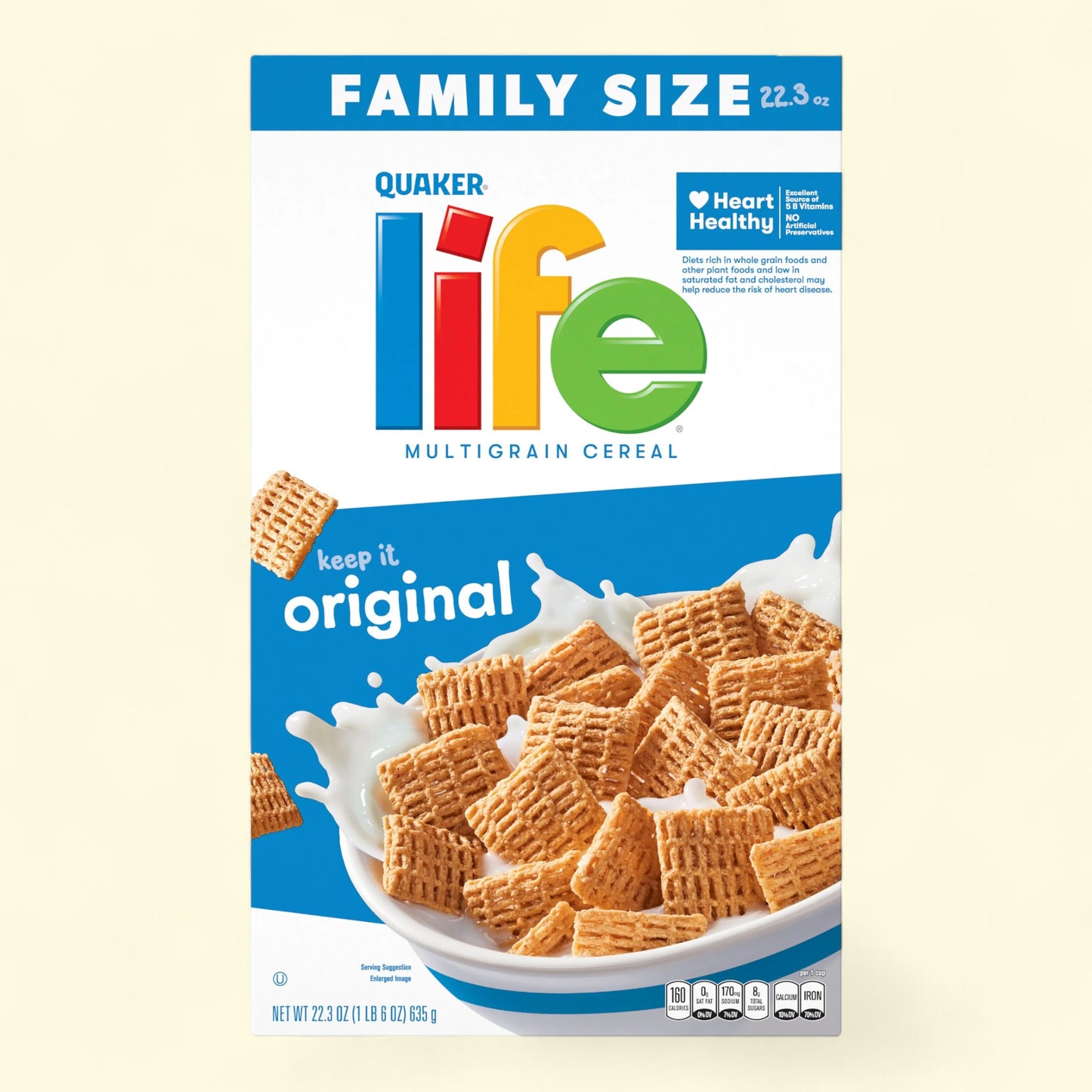 Quaker Life Multigrain Cereal, Family Size 22.3 oz