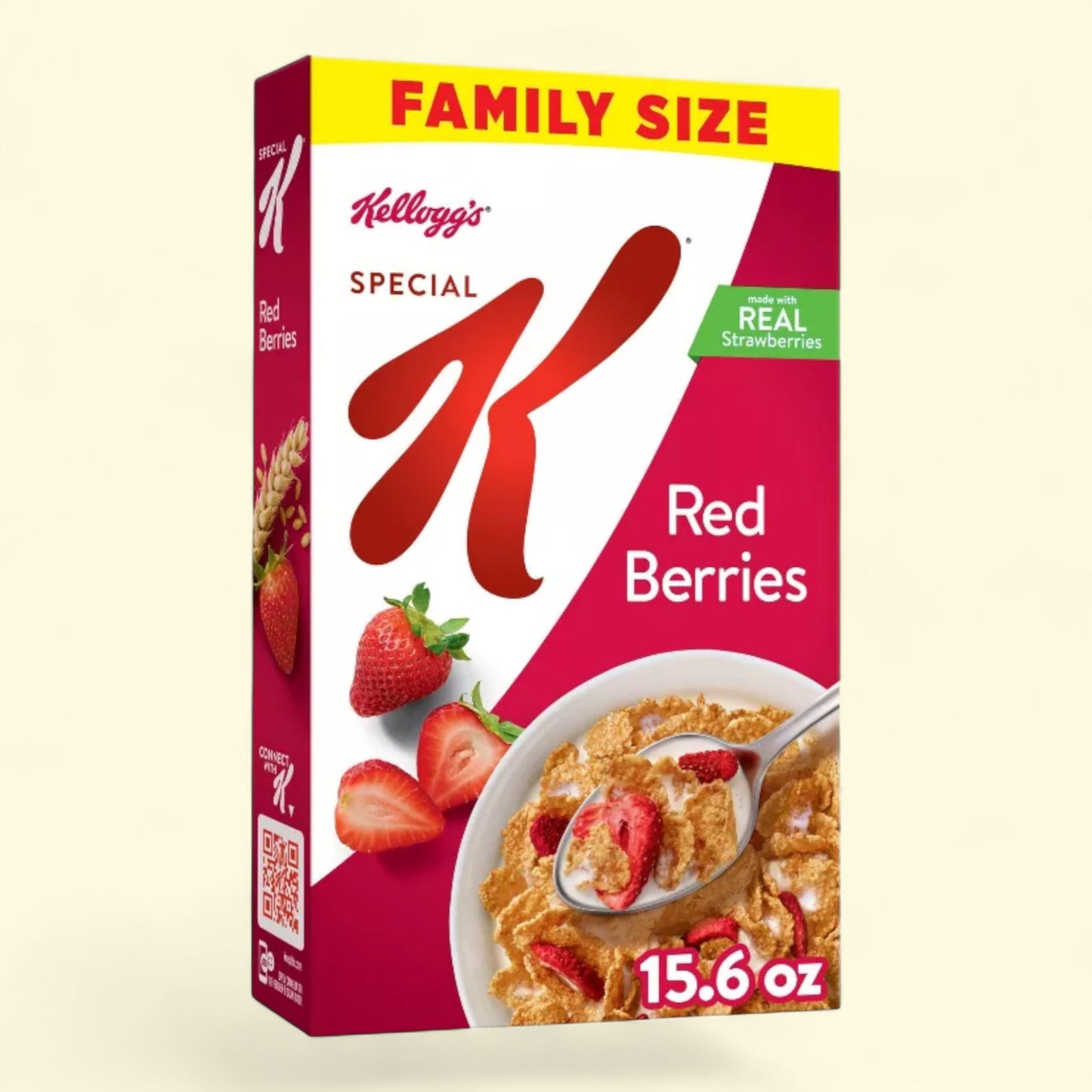Kellogg's Special K Cereal, Fiber Cereal, Family Size, Red Berries, 15.6oz