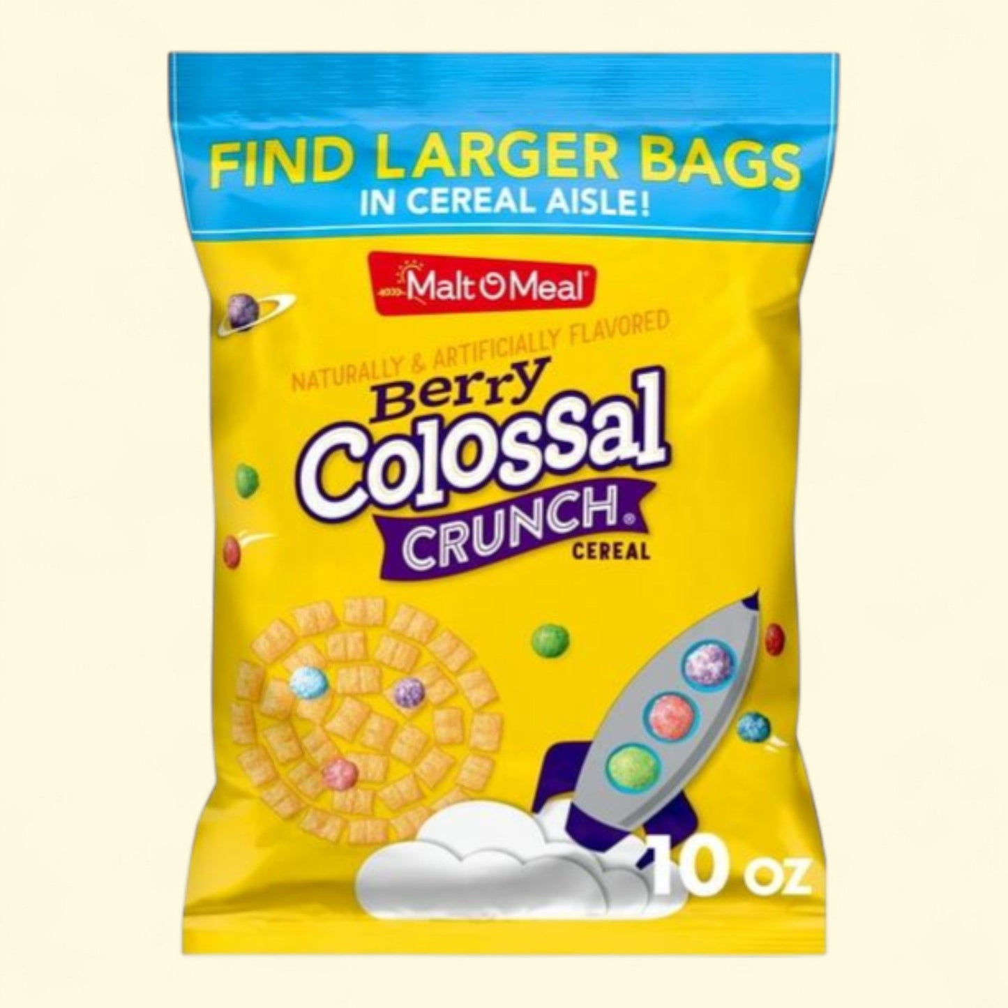 Malt-O-Meal Colossal Crunch Cereal, 10 oz
