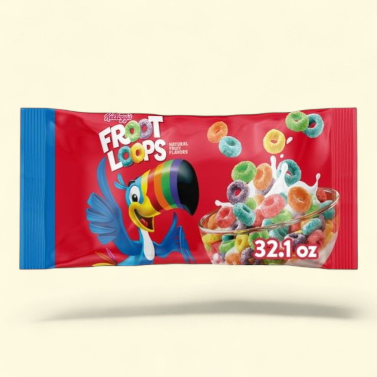 Kellogg's Froot Loops Cereal, Fruit Flavored, 32.1oz Bag