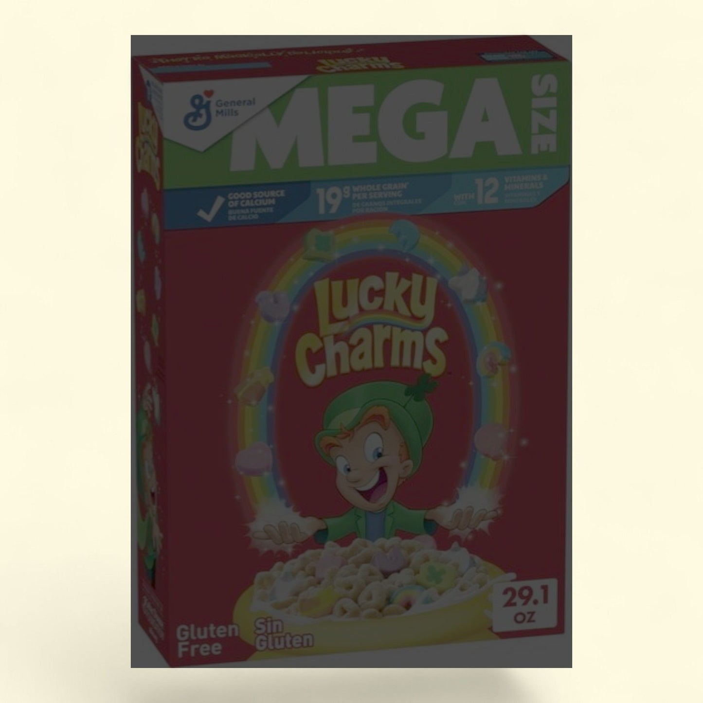 Lucky Charms Cereal, Mega Size, 29.1 oz