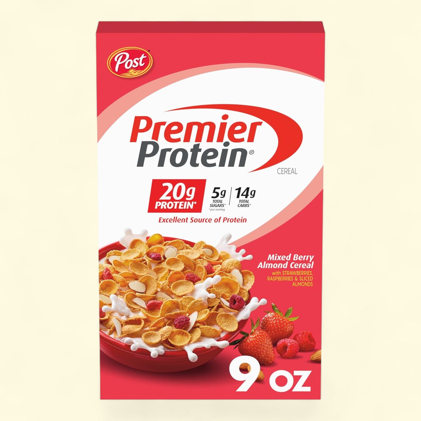 Céréales aux amandes et aux fruits rouges Premier Protein, 255 g
