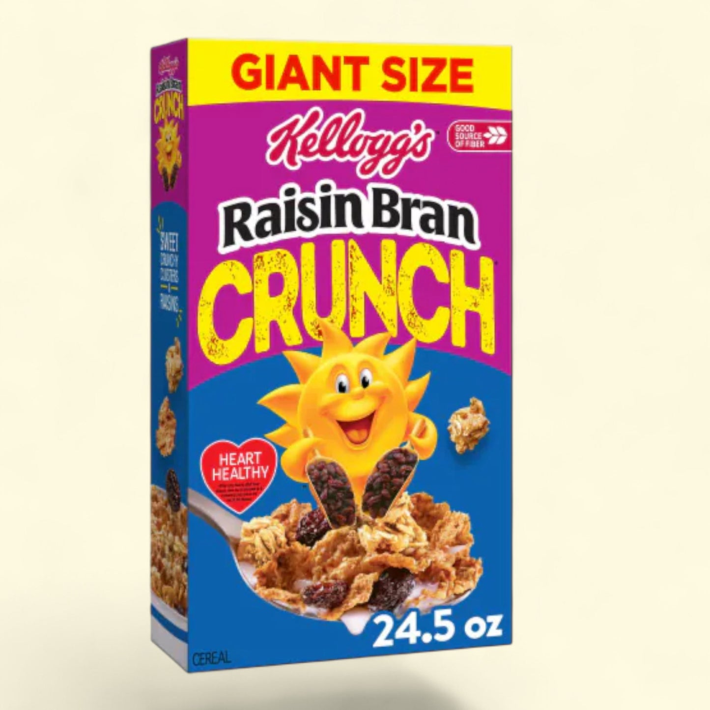 Kellogg's Raisin Bran Crunch, Giant Size, 24.5 oz
