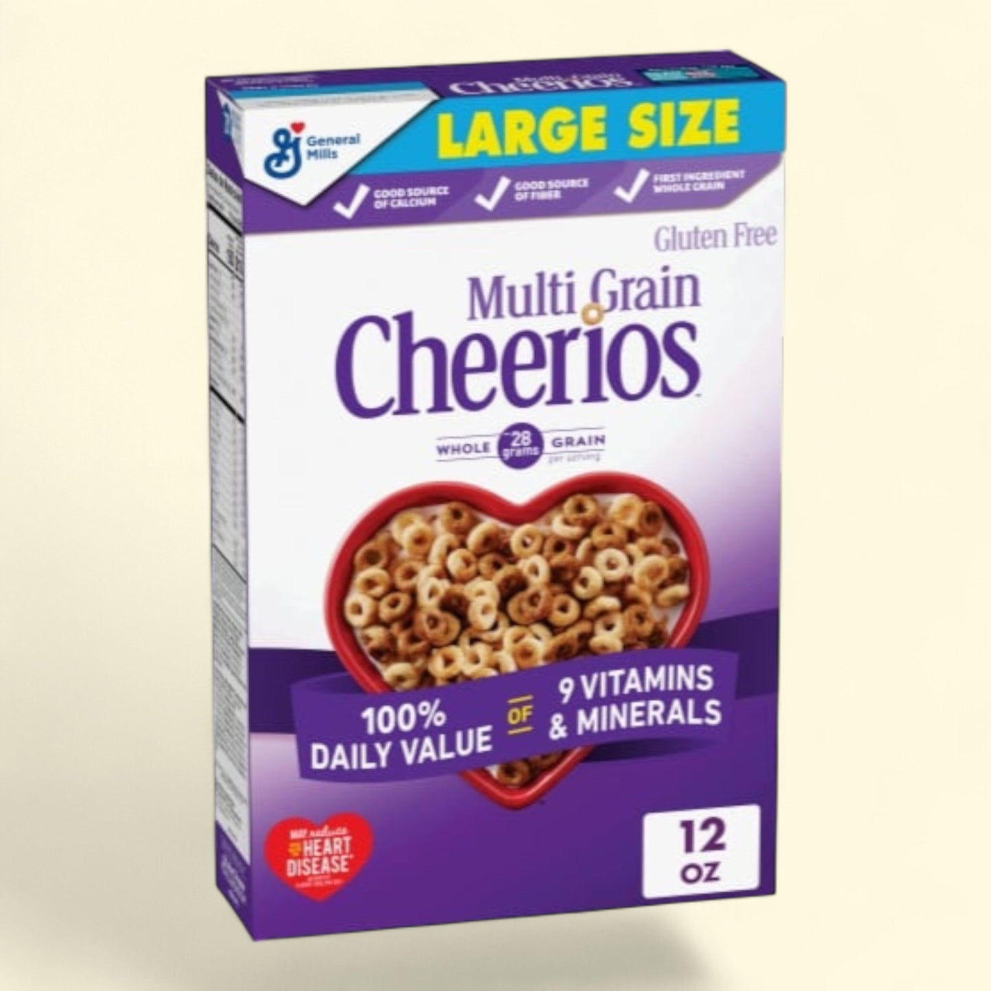 Multi Grain Cheerios, Large Size Cereal, 12 oz